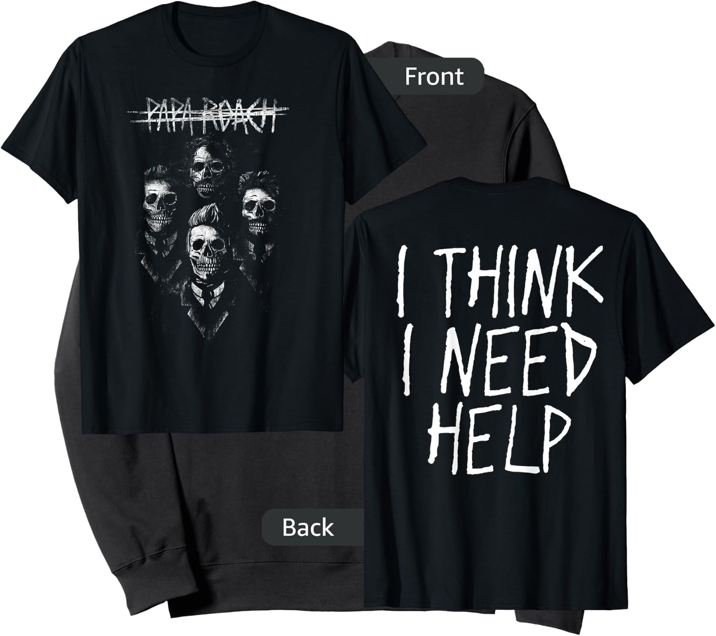Papa Roach - Official Merchandise - I Need Help Portrait Sweatshirt - Sweatshirt | Black