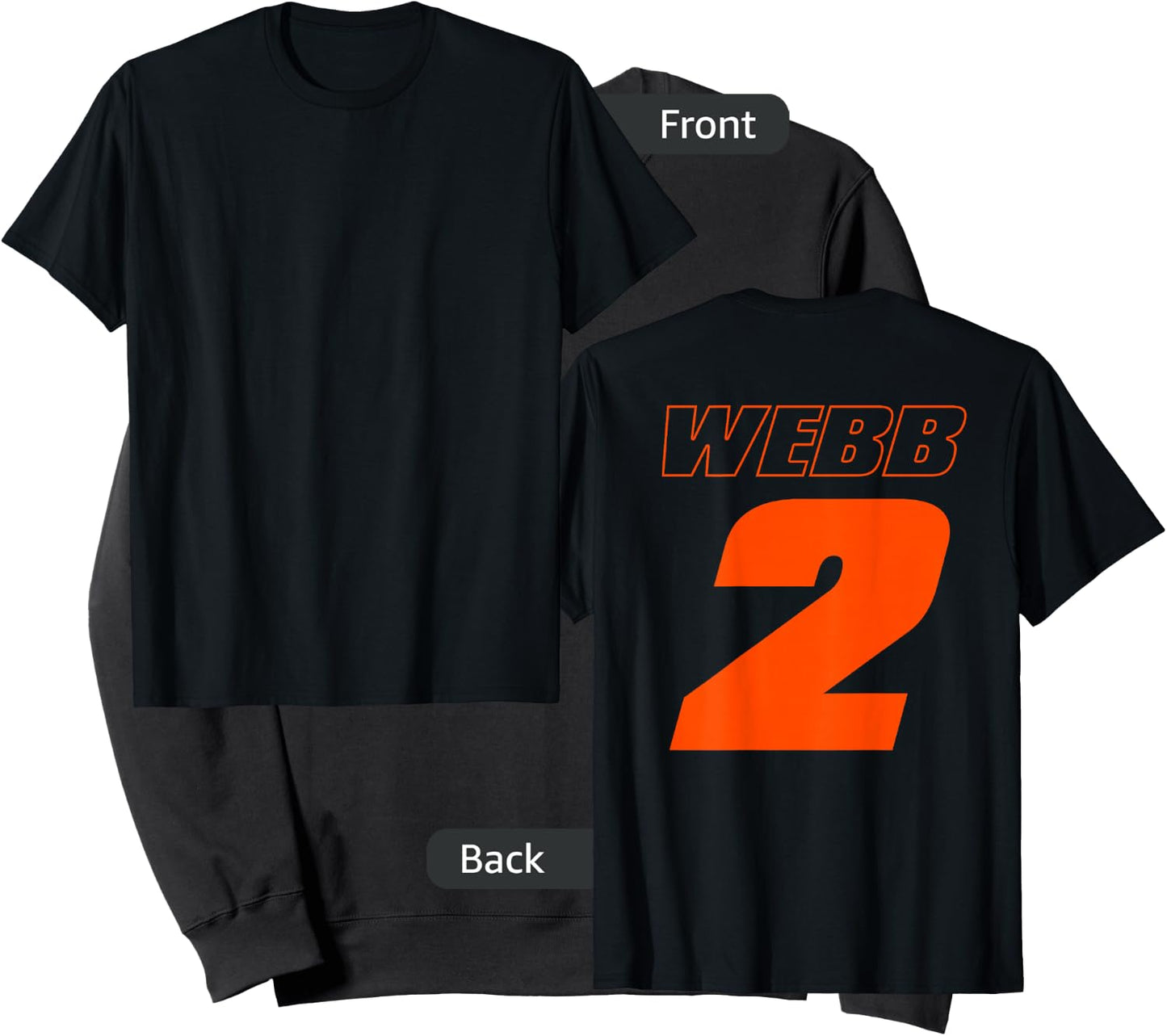 Motocross and Supercross Number 2 Shirt Cooper #2 Webb Sweatshirt - Sweatshirt | Black