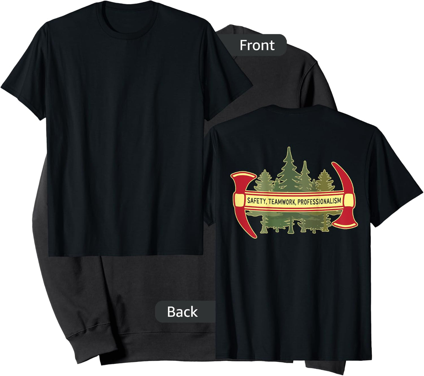 DESIGN ON BACK - Hotshot Motto Wildland Forest Firefighter Sweatshirt - Sweatshirt | Black