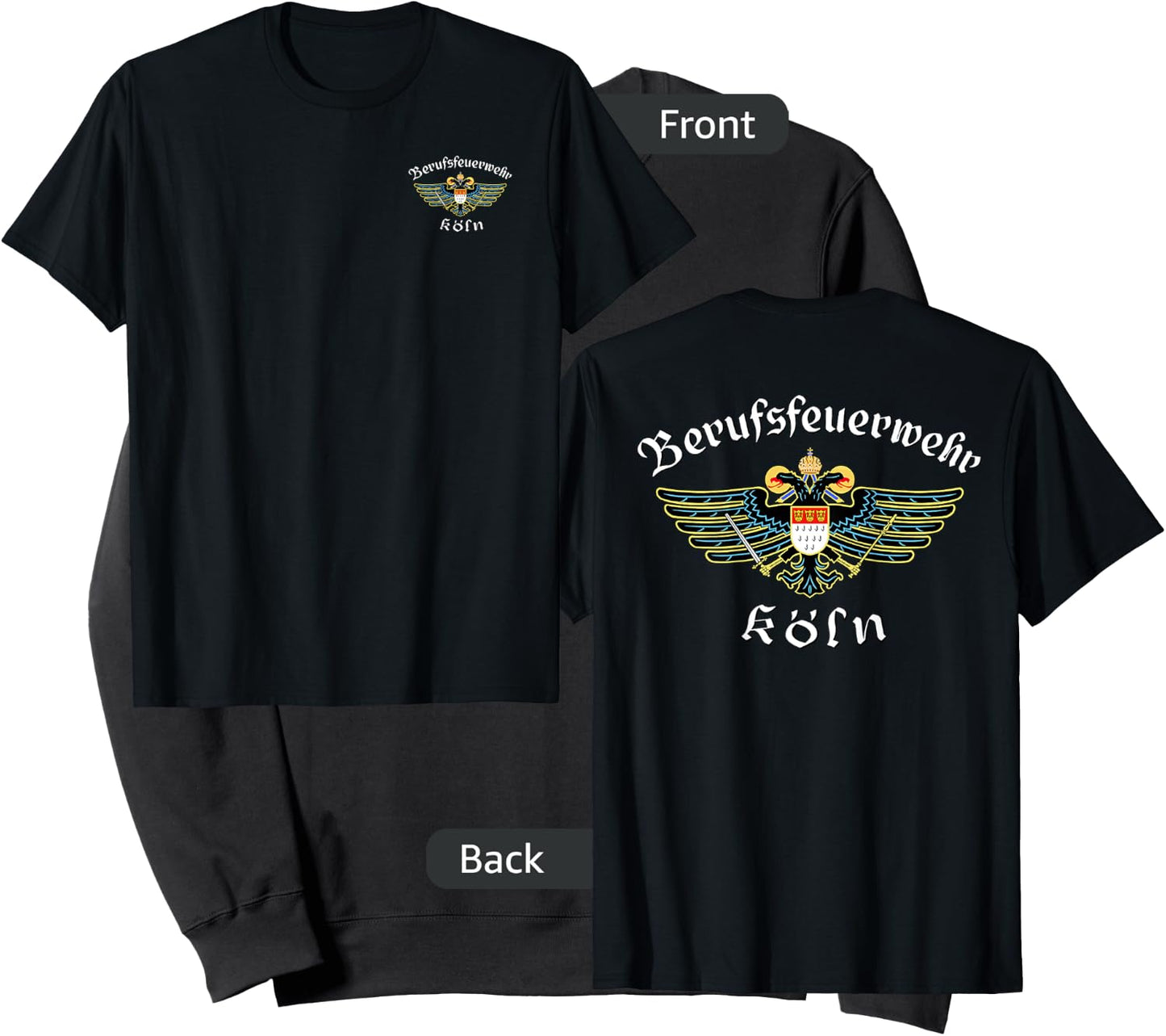 mechaproject Men's Cologne Germany Koln Fire Department Firefighter Sweatshirt - Sweatshirt | Black