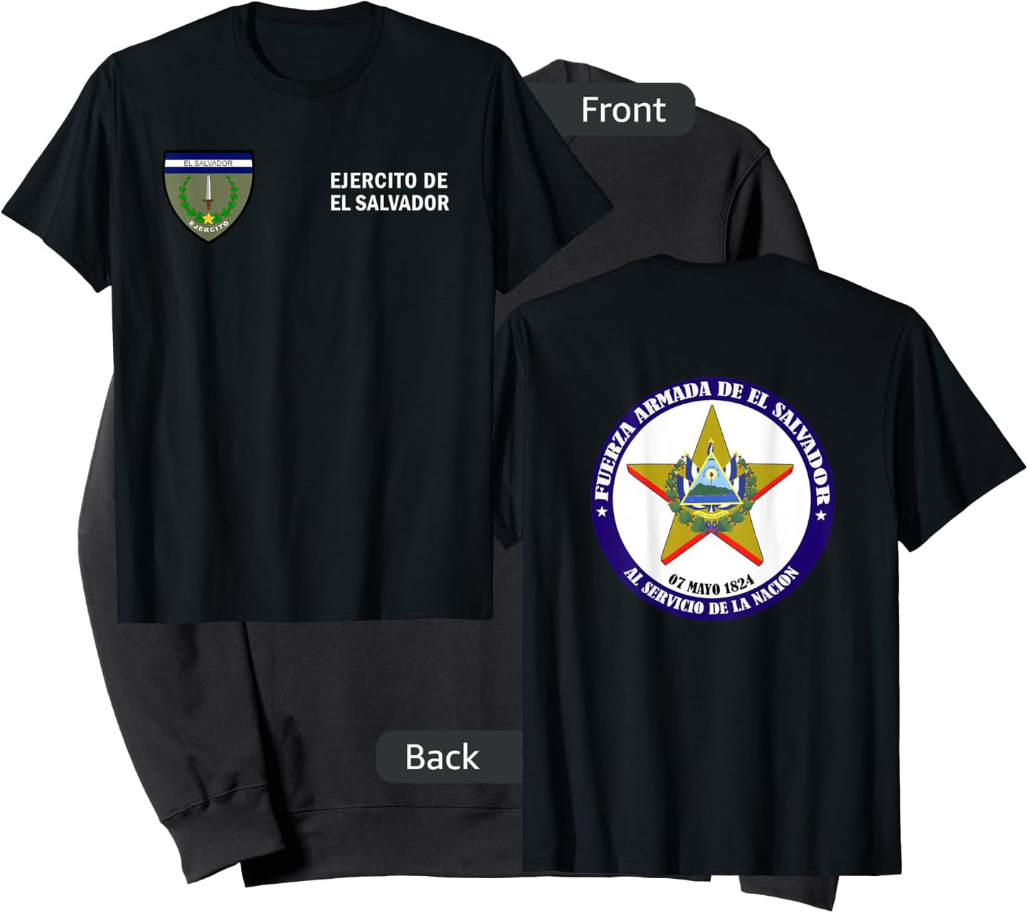 Fuerza Armada El Salvador Army - Ejercito de El Salvador Sweatshirt - Sweatshirt | Black