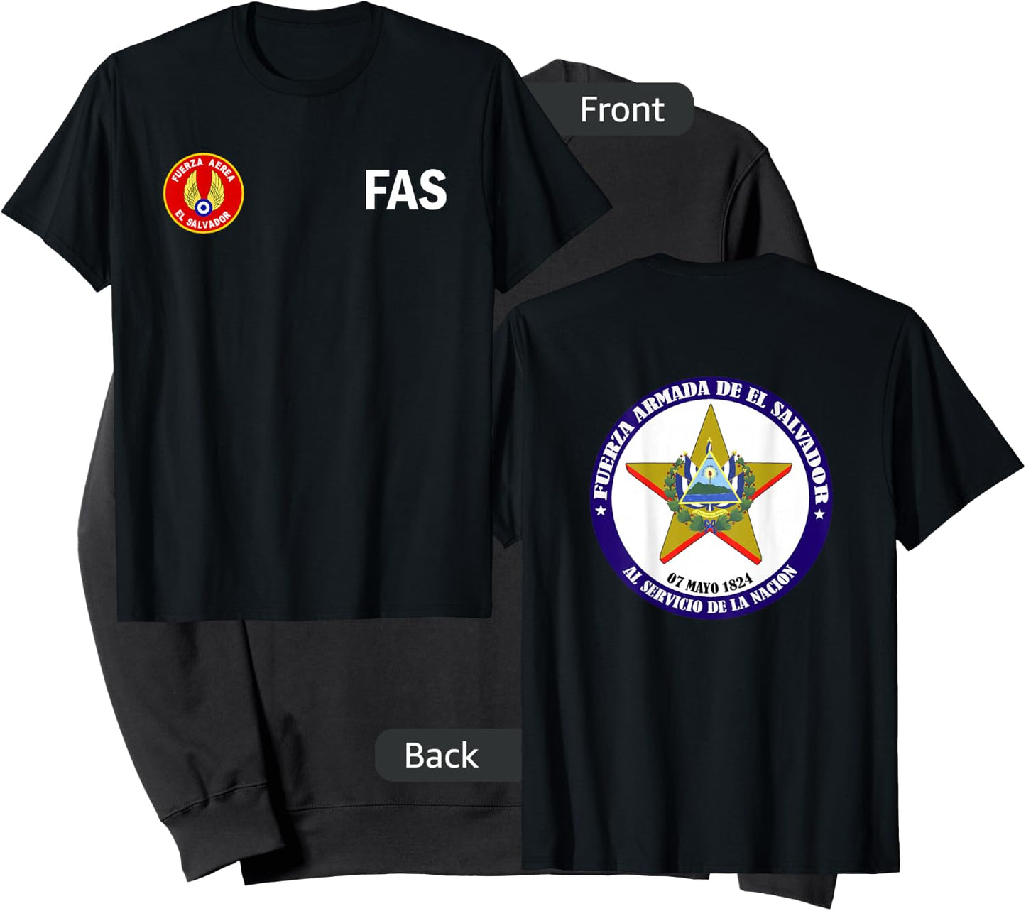 Fuerza Armada El Salvador Army - Fuerza Aerea de El Salvador Sweatshirt - Sweatshirt | Black
