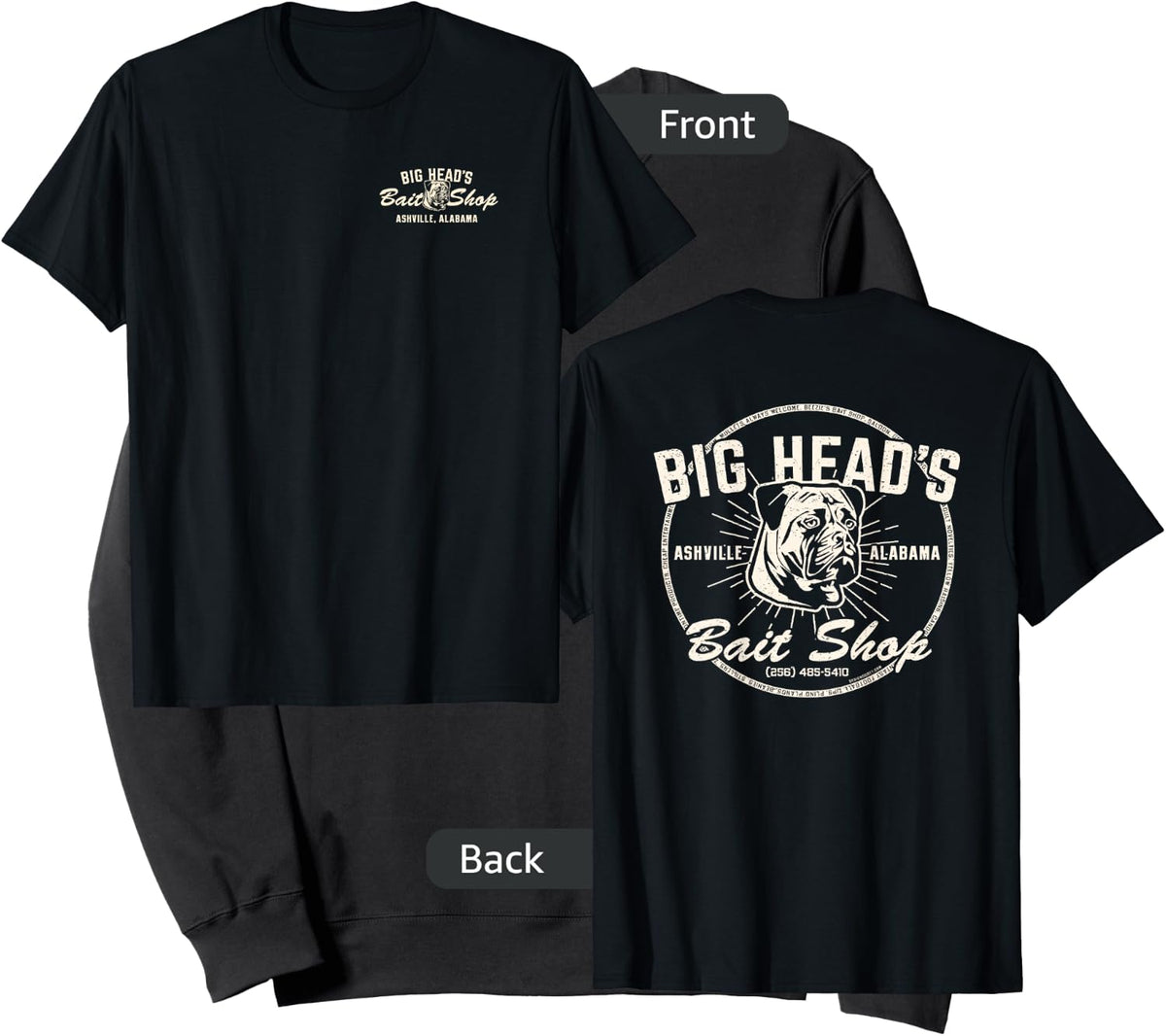 Alabama Fishing Big Head's Bait Shop Sweatshirt - Sweatshirt | Black