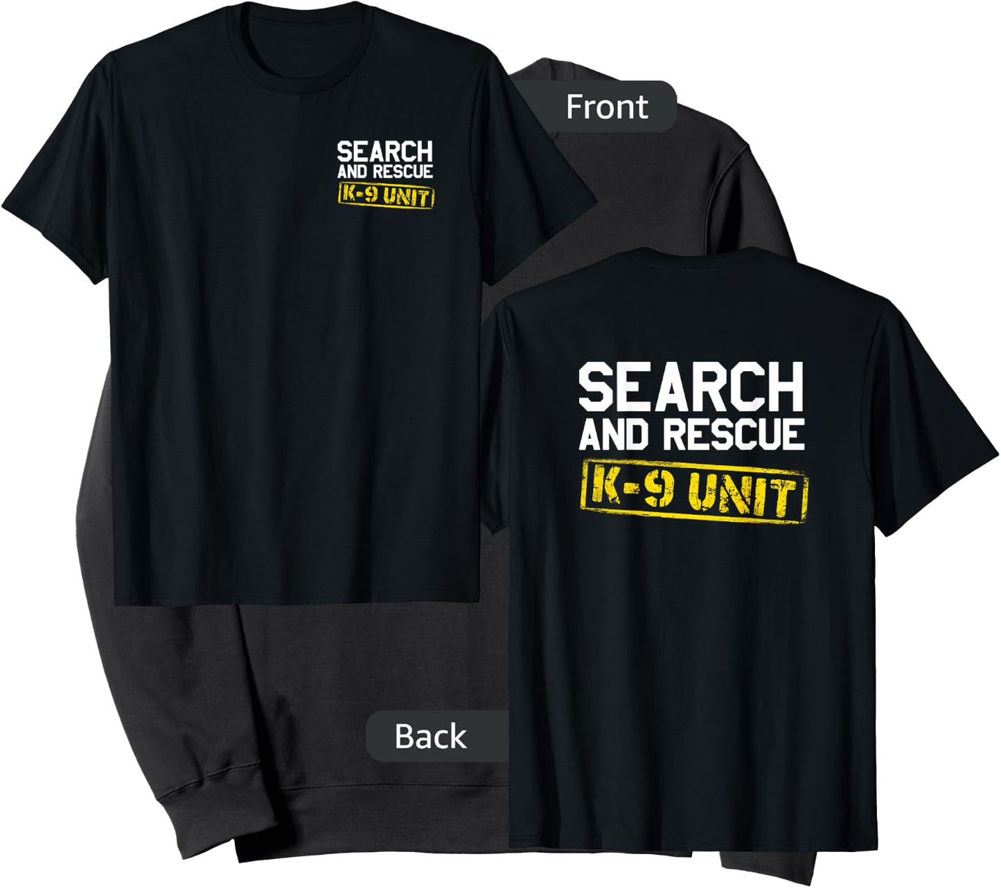 K9 Thin Orange Line Search & Rescue SAR K-9 Team Sweatshirt - Sweatshirt | Black
