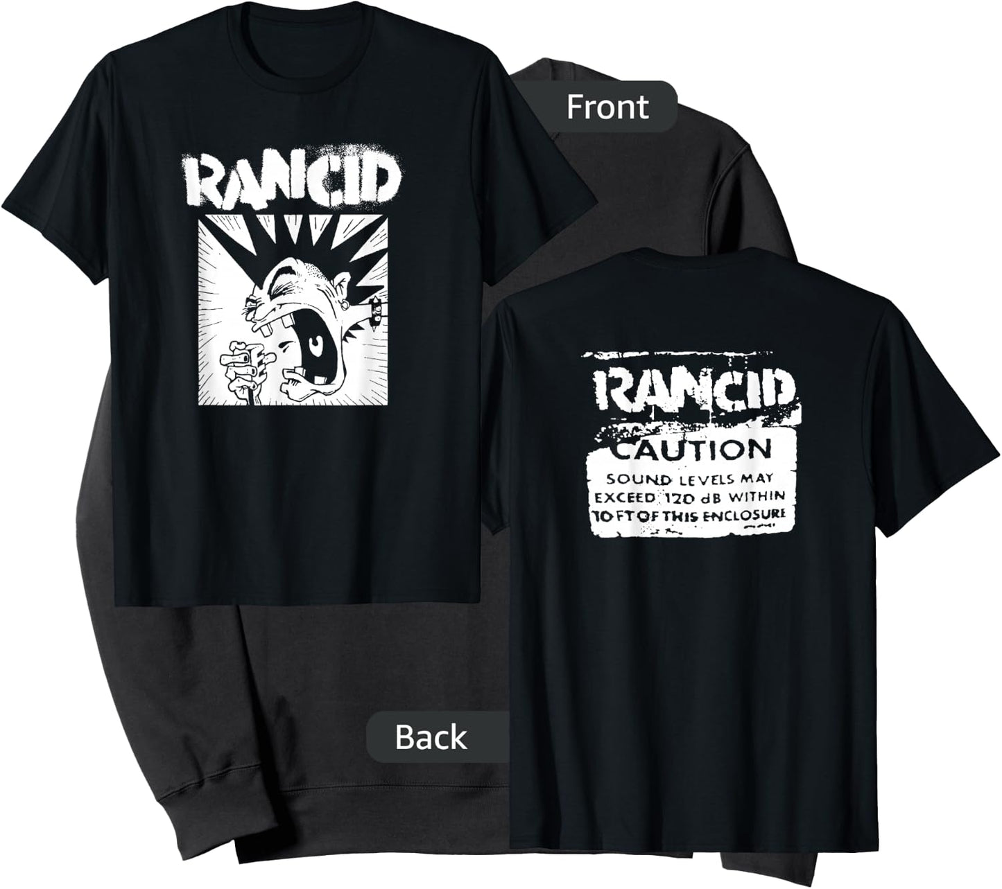 Rancid - Official Merchandise - Microphone Sweatshirt - Sweatshirt | Black