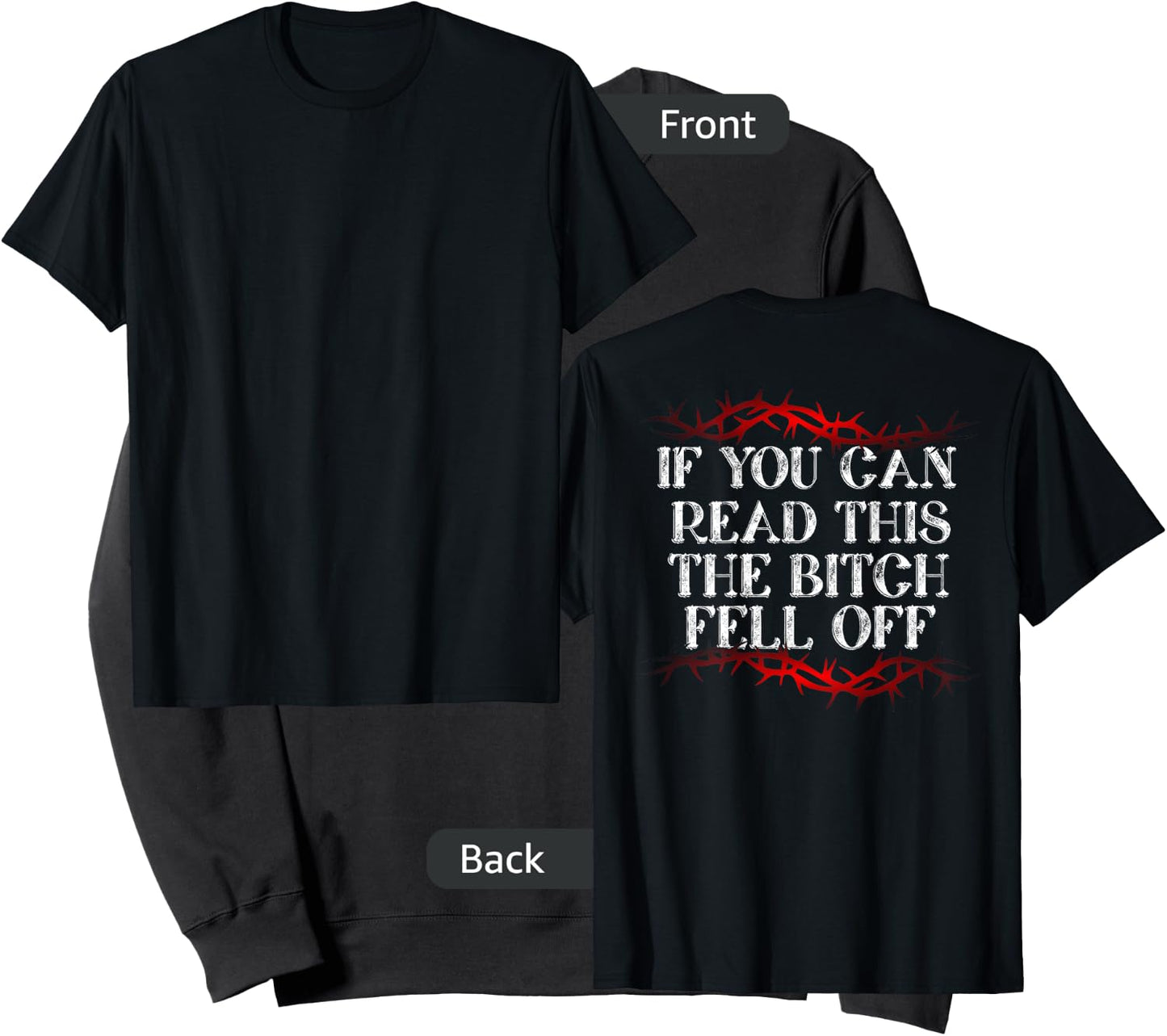 If You Can Read This The Bitch Fell Off Sweatshirt - Sweatshirt | Black