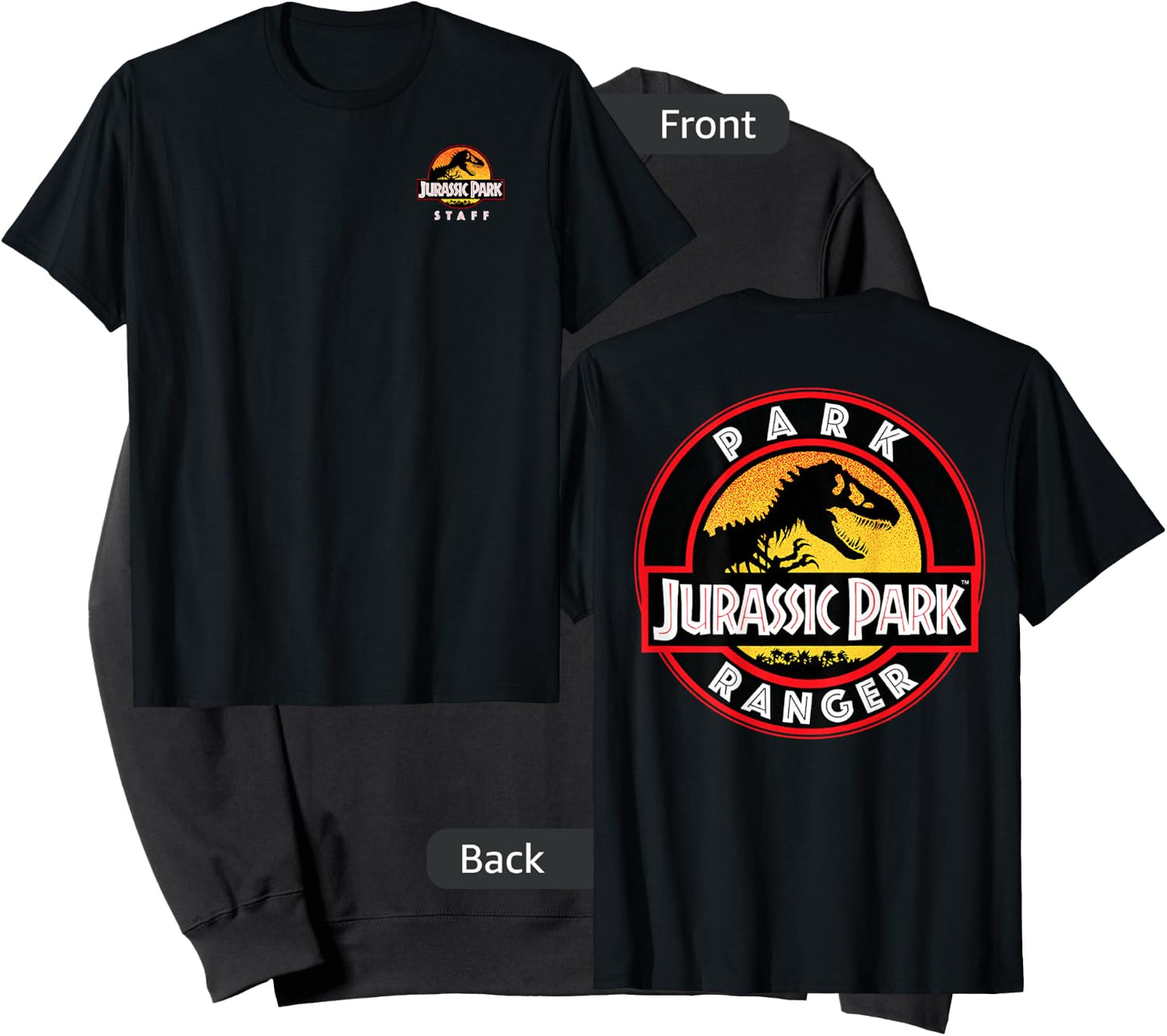 Jurassic Park Ranger Uniform Patch Small Sweatshirt - Sweatshirt | Black