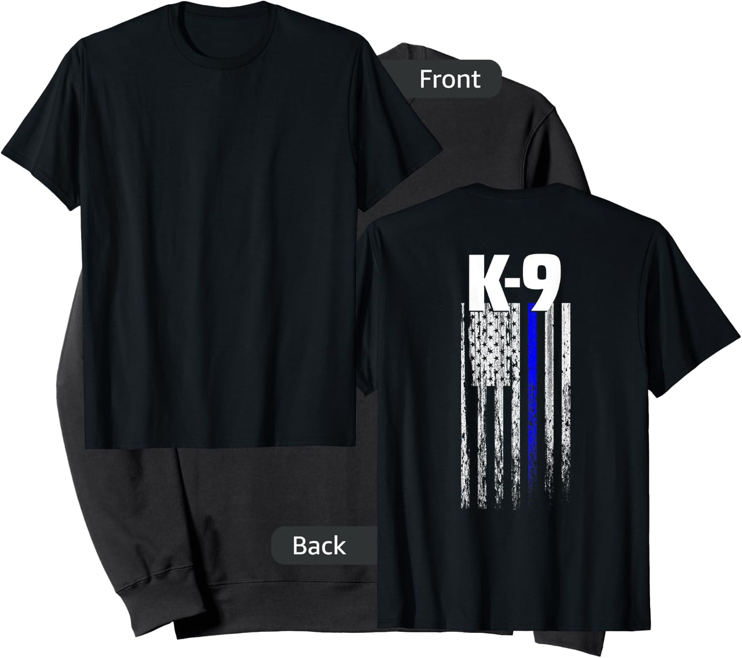 K-9 Police Officer USA Flag LEO Cops Law Enforcement Sweatshirt - Sweatshirt | Black