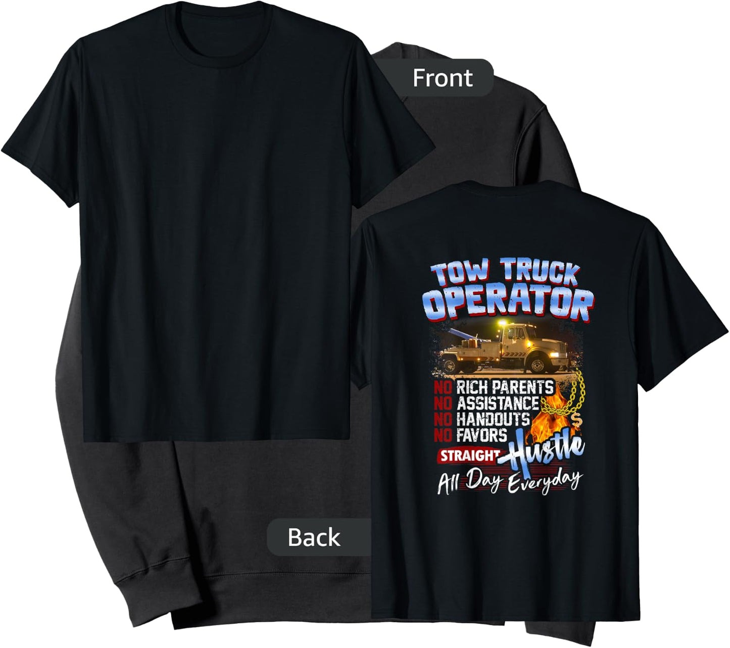 Tow Truck Operator Shirt Sweatshirt - Sweatshirt | Black