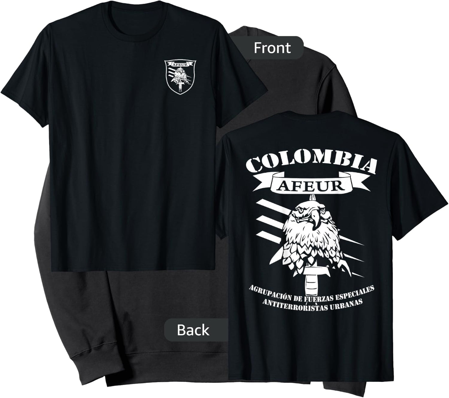 Colombia Army Special Forces AFEUR Sweatshirt - Sweatshirt | Black