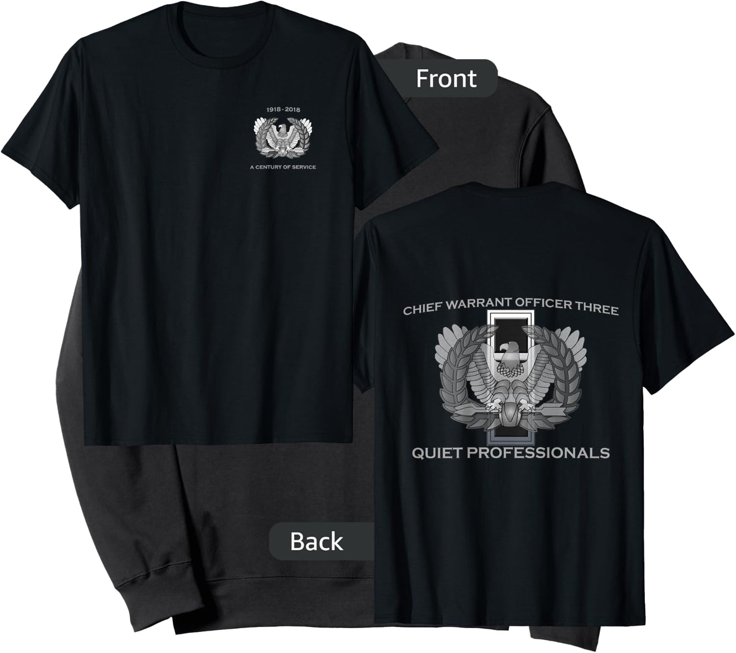 Chief Warrant Officer Three CW3 Eagle Rising Premium Sweatshirt - Sweatshirt | Black