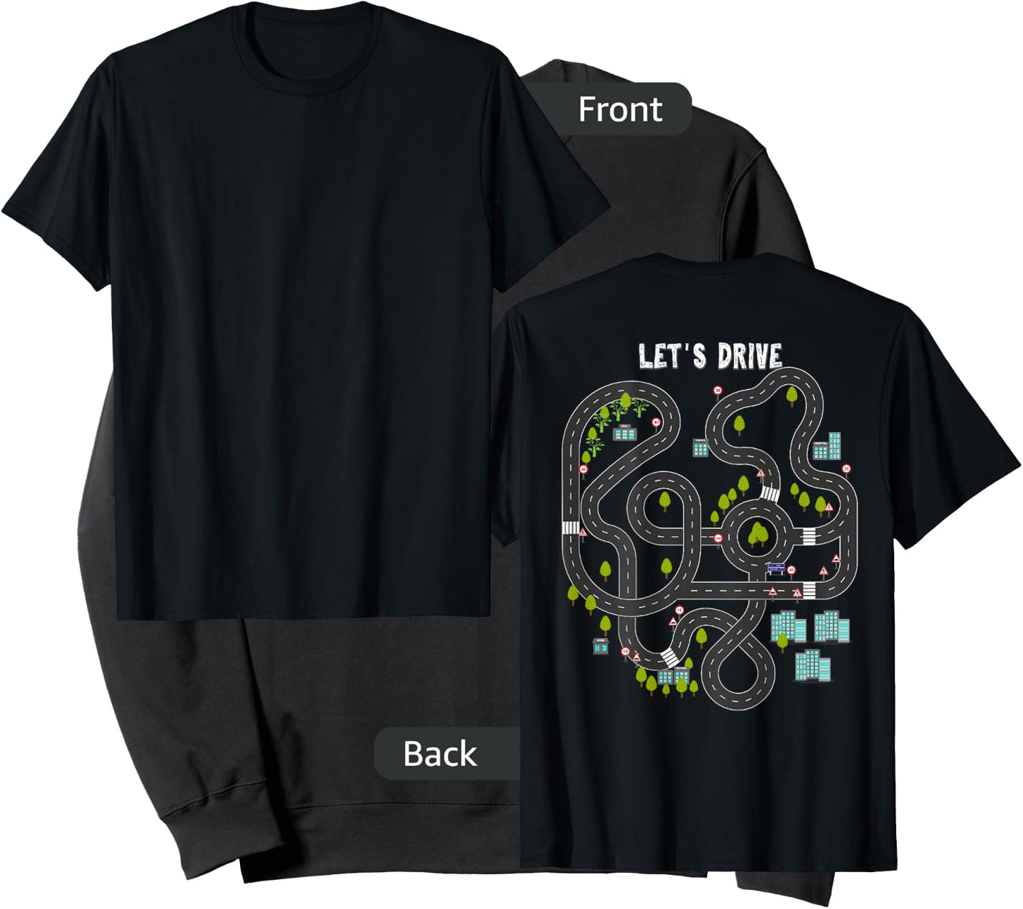 Play Cars on Daddys Back Gift Dad Massage Sweatshirt - Sweatshirt | Black