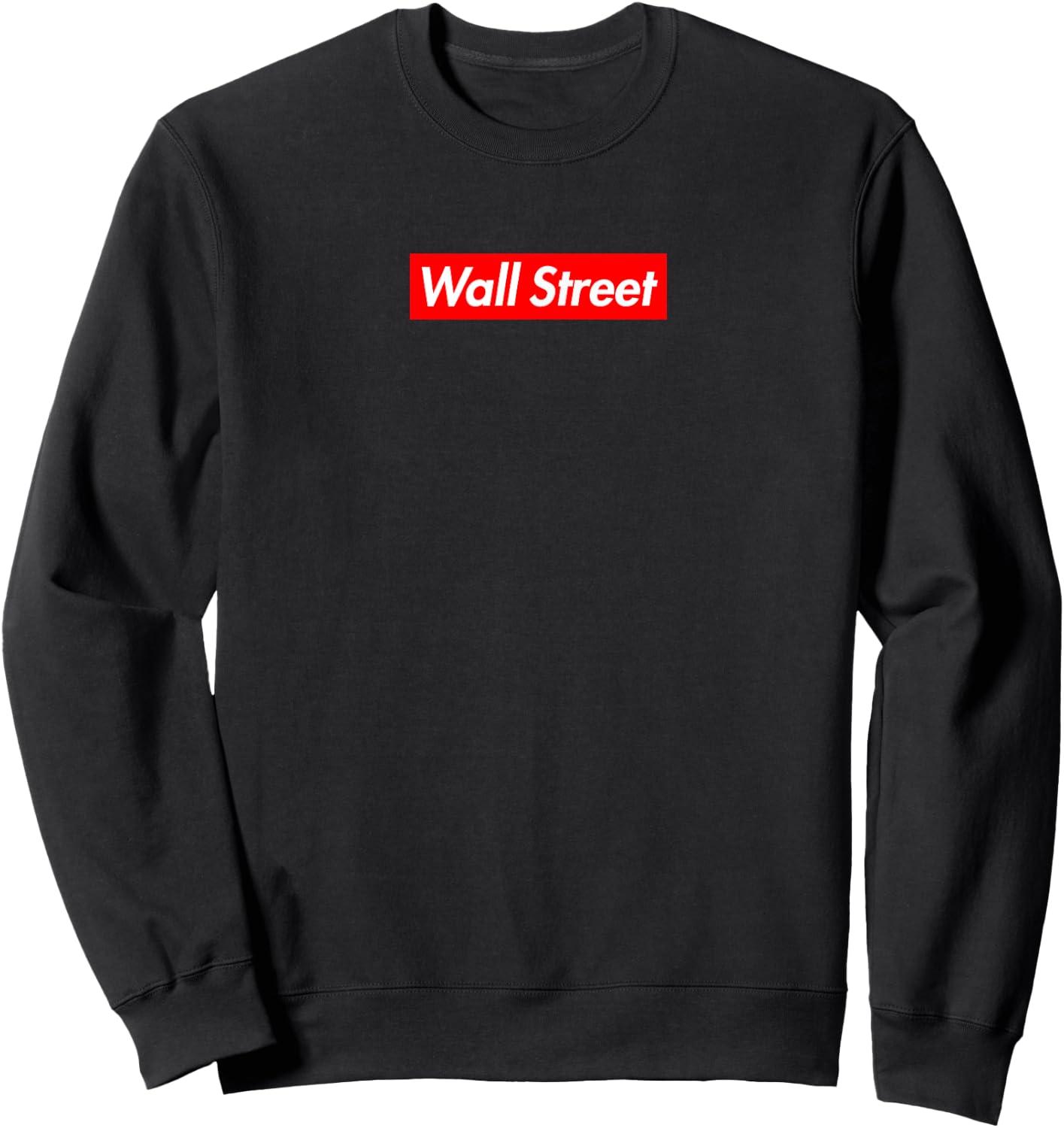 Wall Street Box Logo Sweatshirt - Sweatshirt | Black