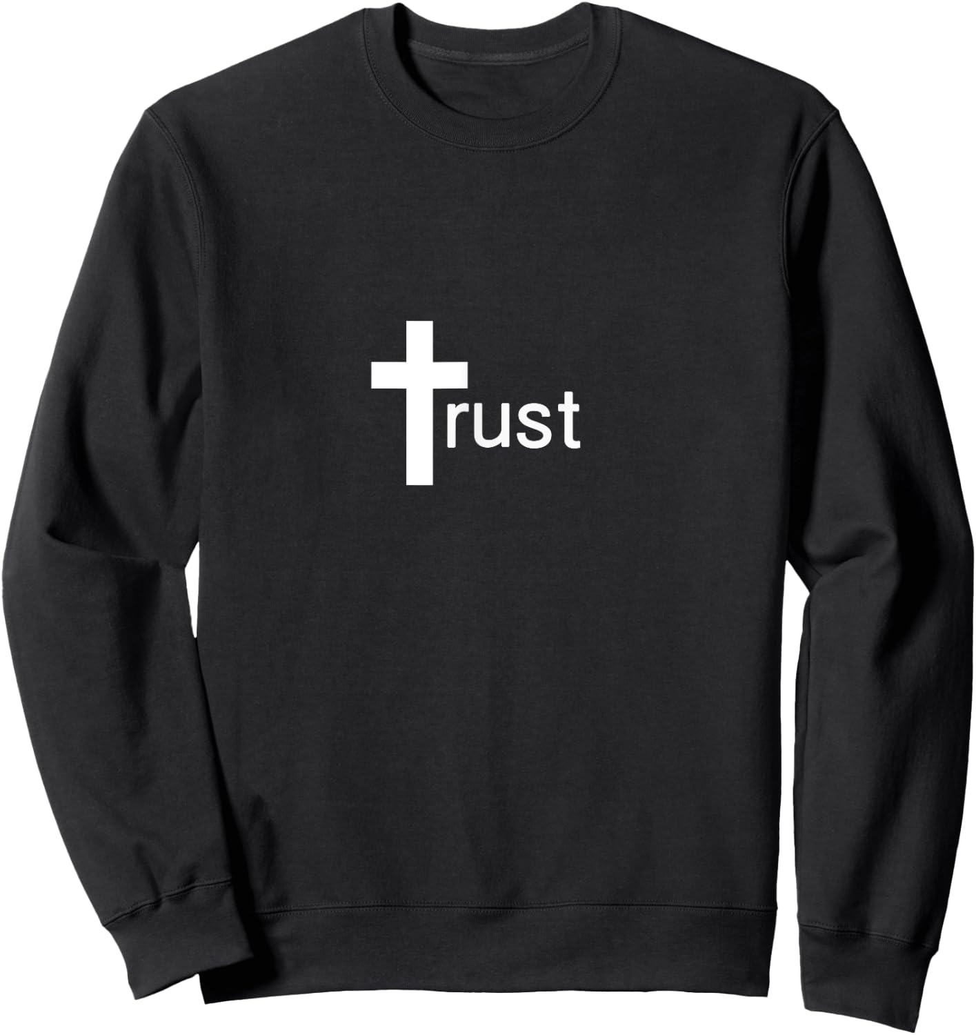Sacred States Trust Cross Christian , Black, Small Sweatshirt - Sweatshirt | Black
