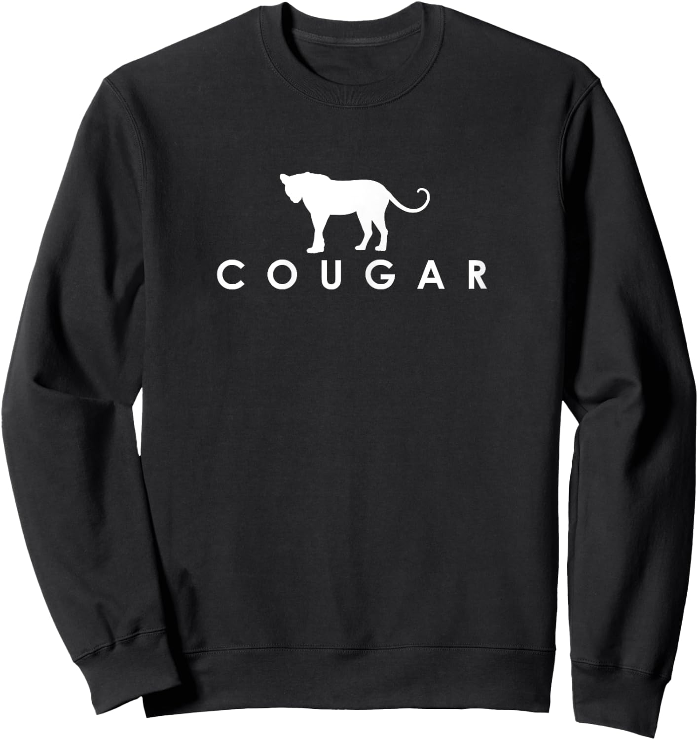 Funny Women's Cougar Sweatshirt - Sweatshirt | Black