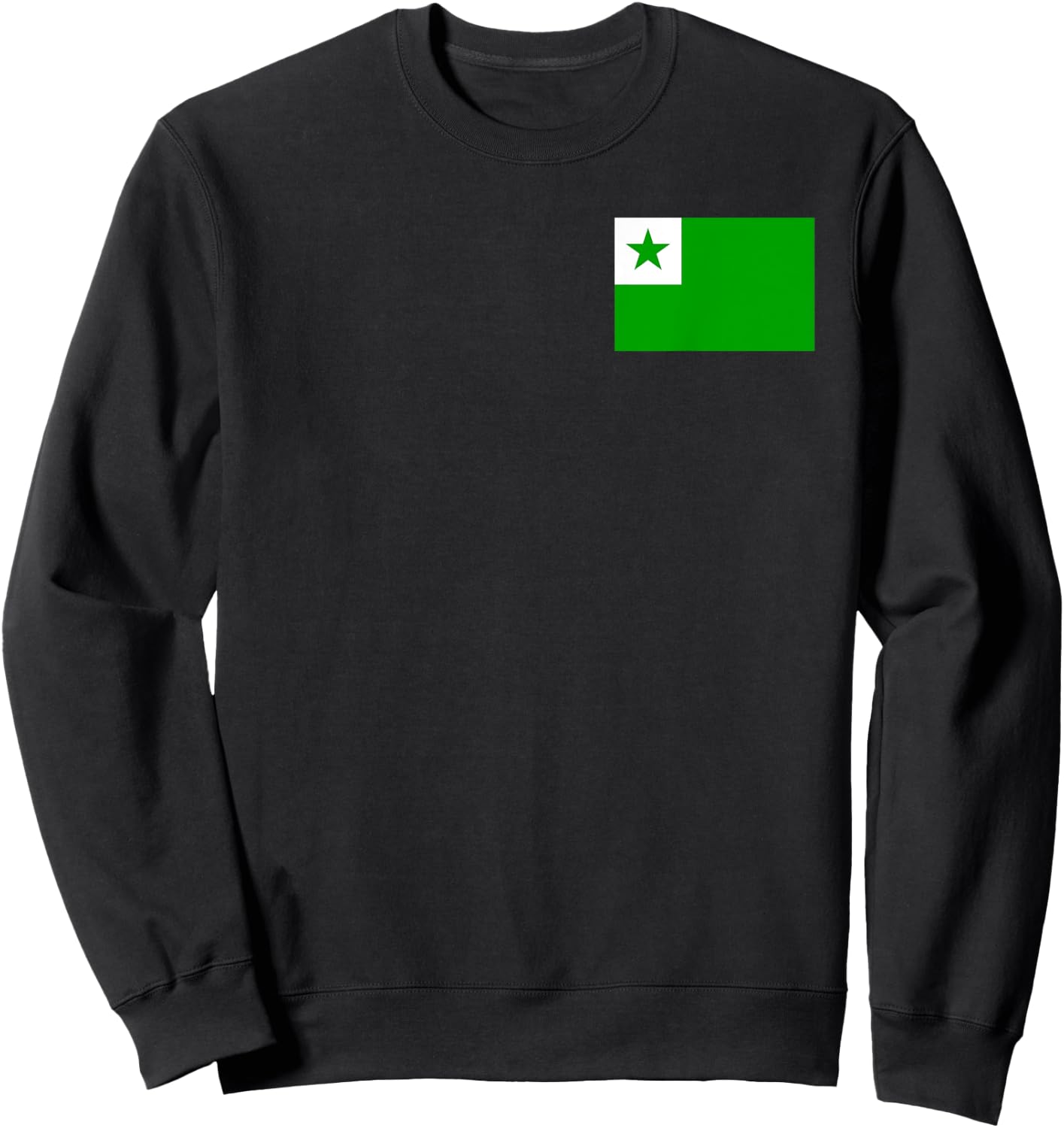 Esperanto language flag Sweatshirt - Sweatshirt | Black