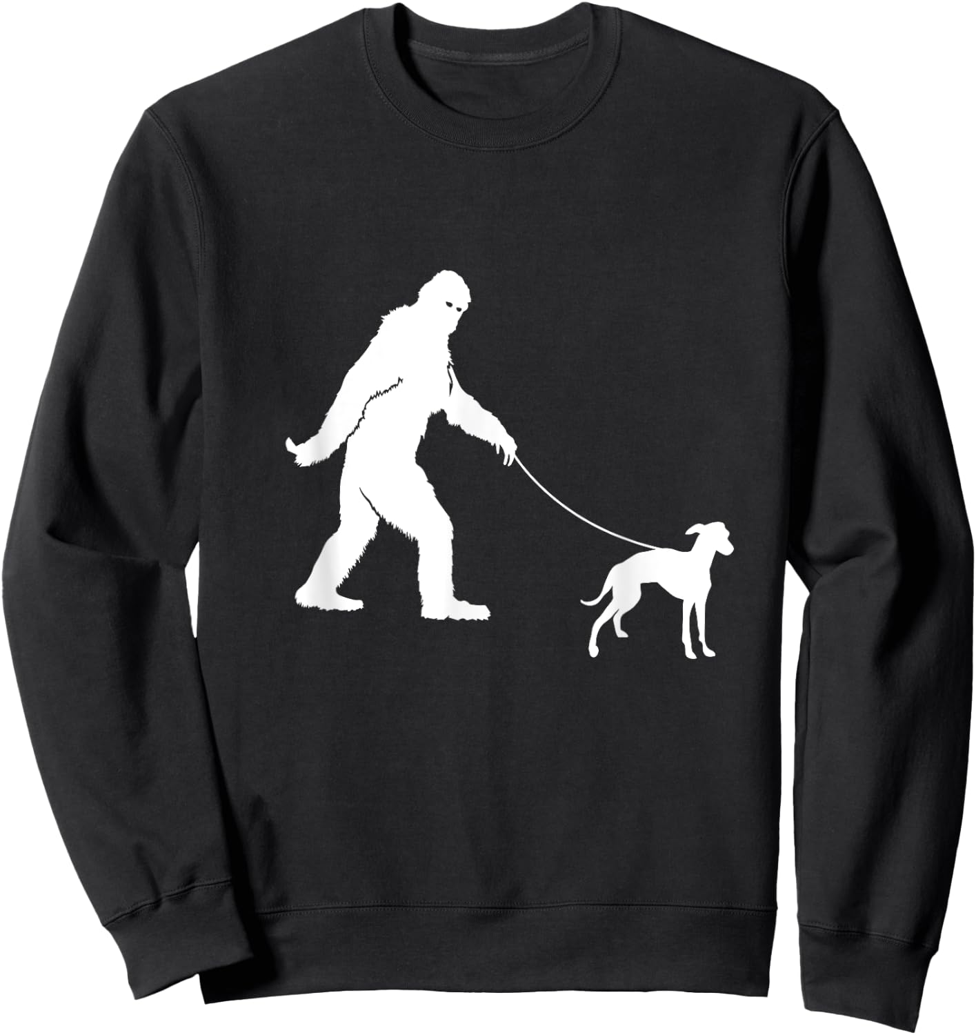 Bigfoot Fun Italian Greyhound Shirt Funny Sasquatch Dog Gift Sweatshirt - Sweatshirt | Black