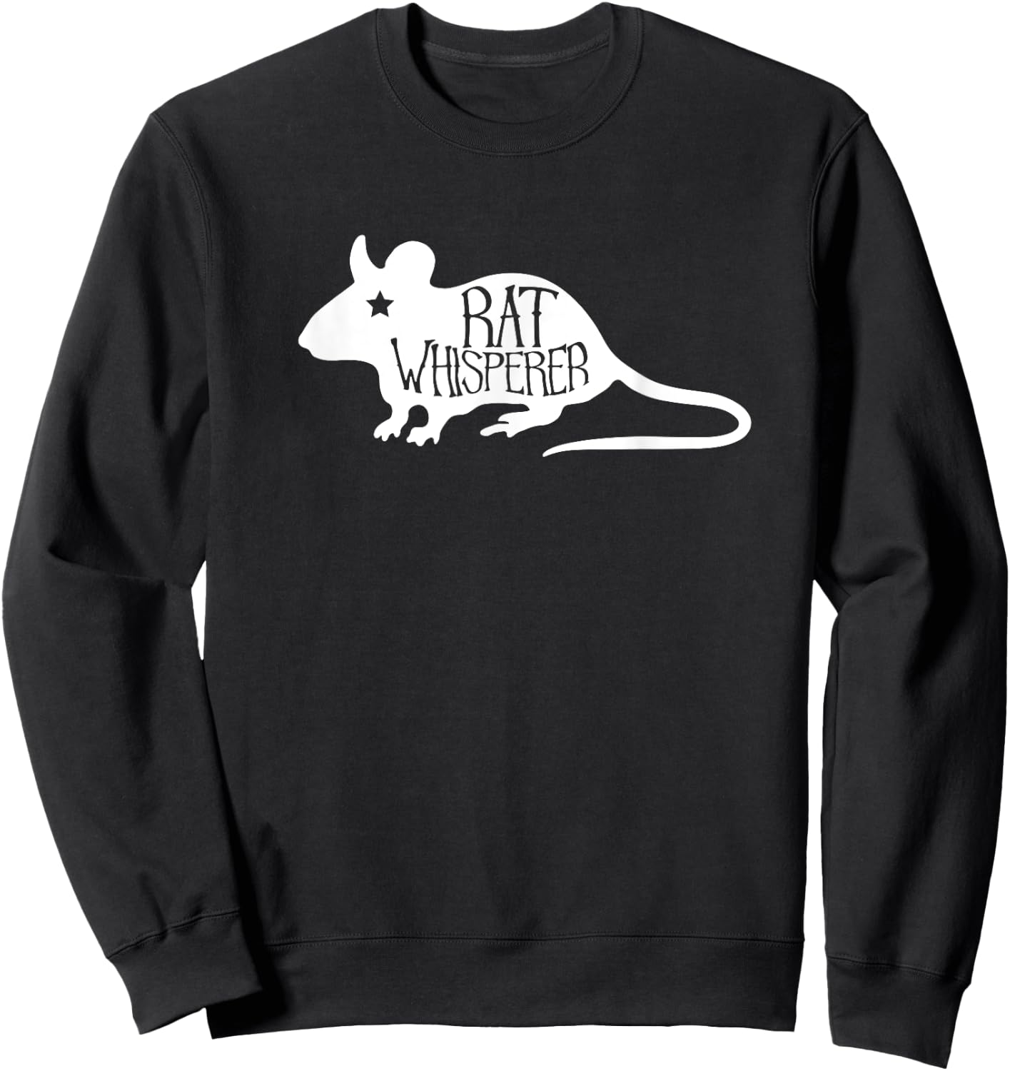 Rat Whisperer Funny Pet Gift Shirt , Women or Kids W Sweatshirt - Sweatshirt | Black
