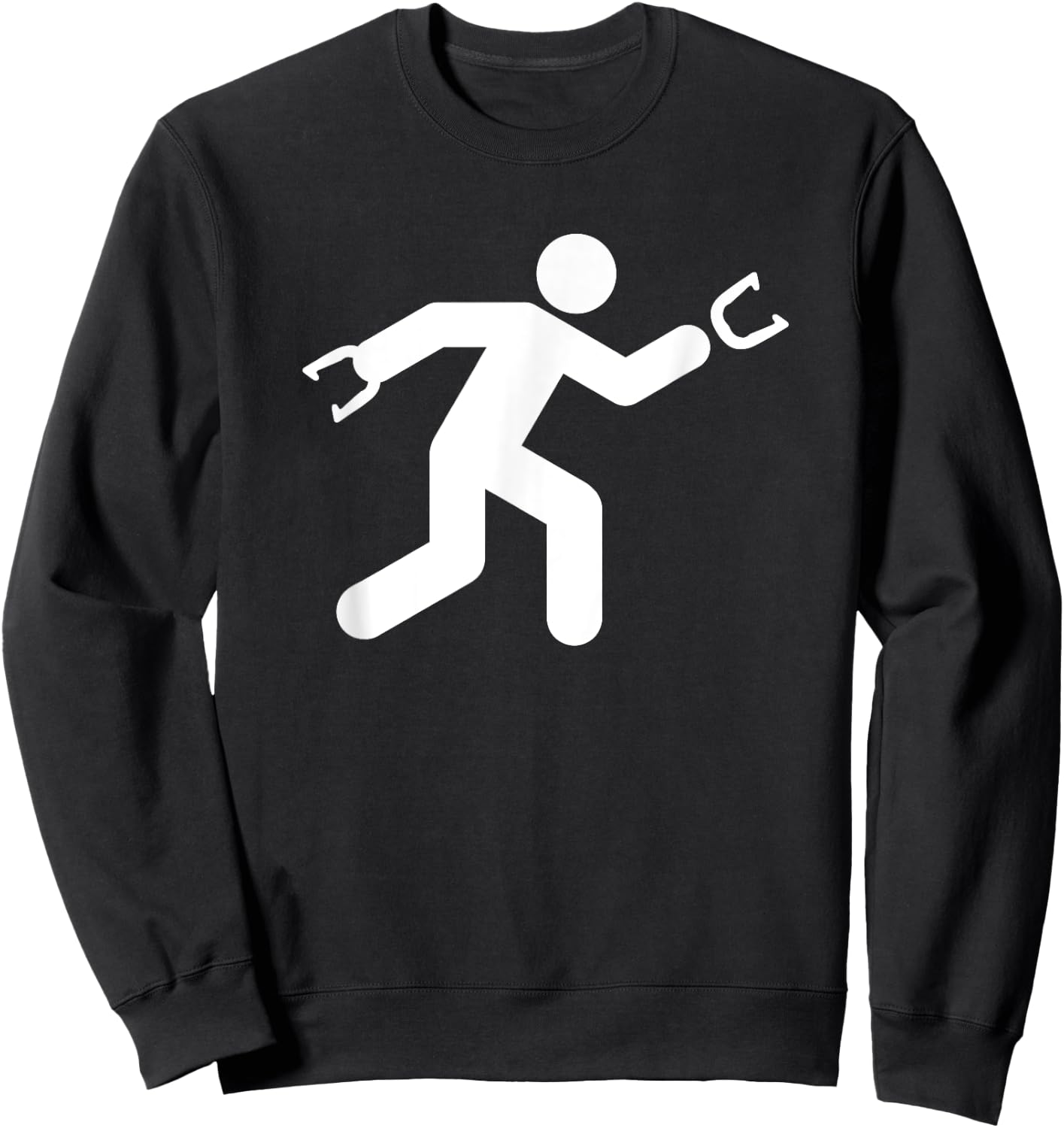 Sign Man - Horseshoe Throwing Shirt Horseshoe Pitchers Gift Sweatshirt - Sweatshirt | Black