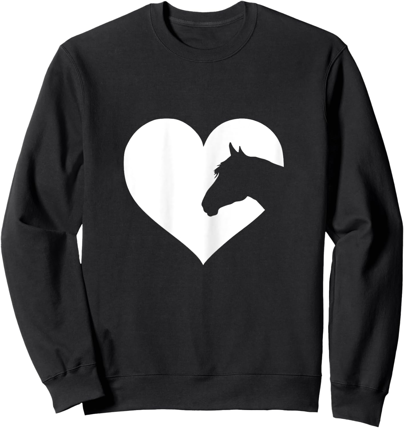 Horse lover for girls & women who love horses Sweatshirt - Sweatshirt | Black