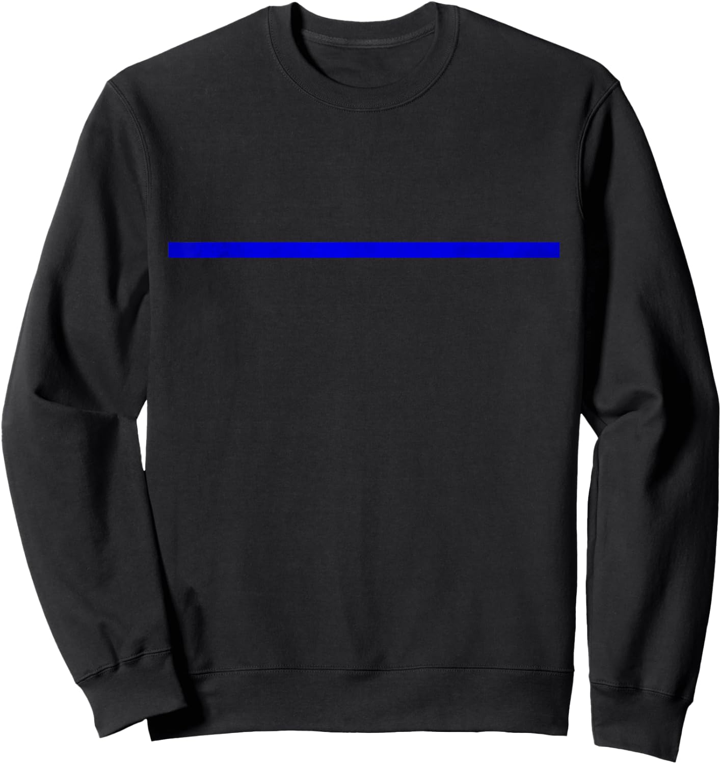 Thin Navy Line Back The Police Sweatshirt - Sweatshirt | Black
