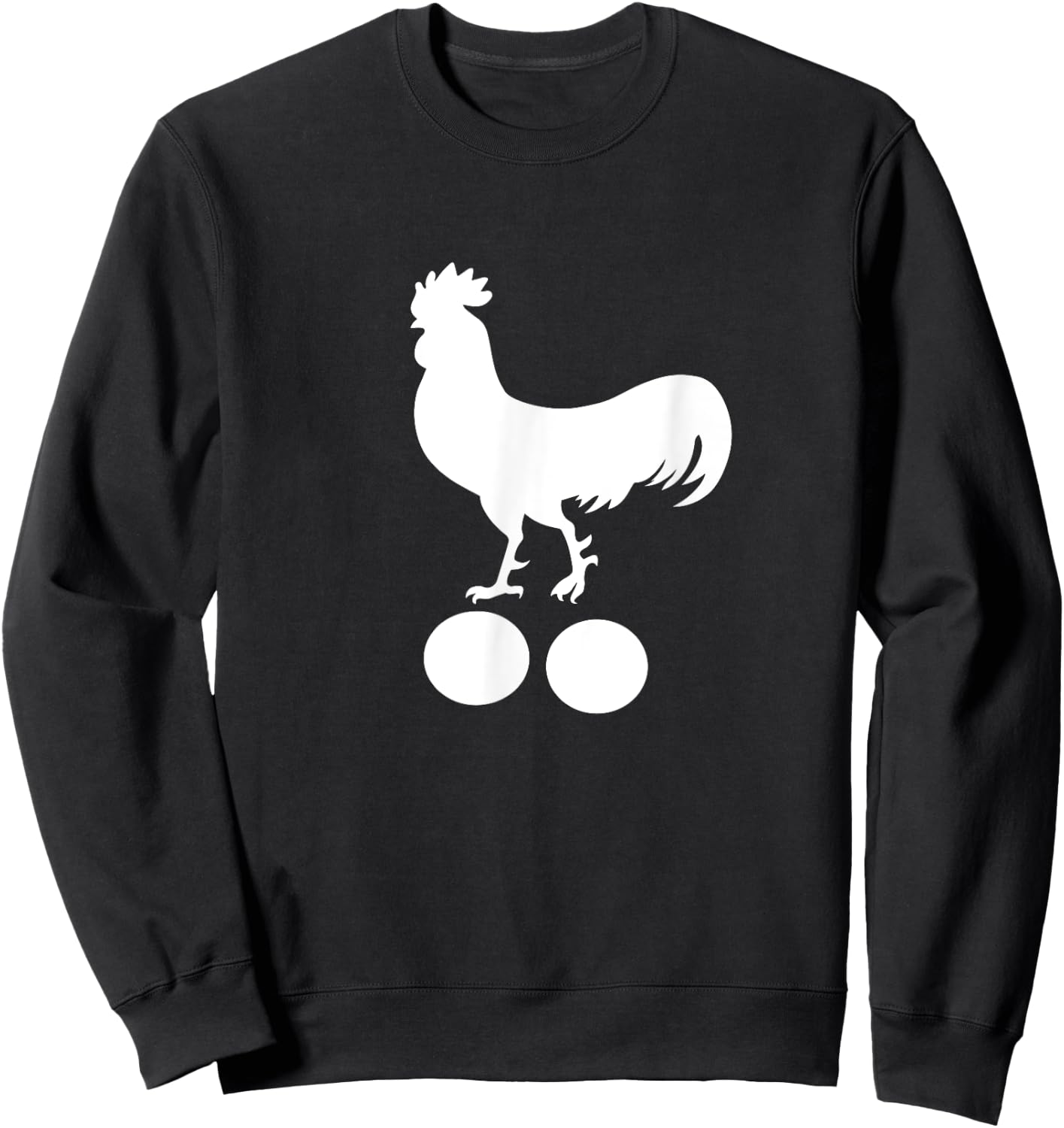 Cock And Balls Funny Adult Gift Sweatshirt - Sweatshirt | Black