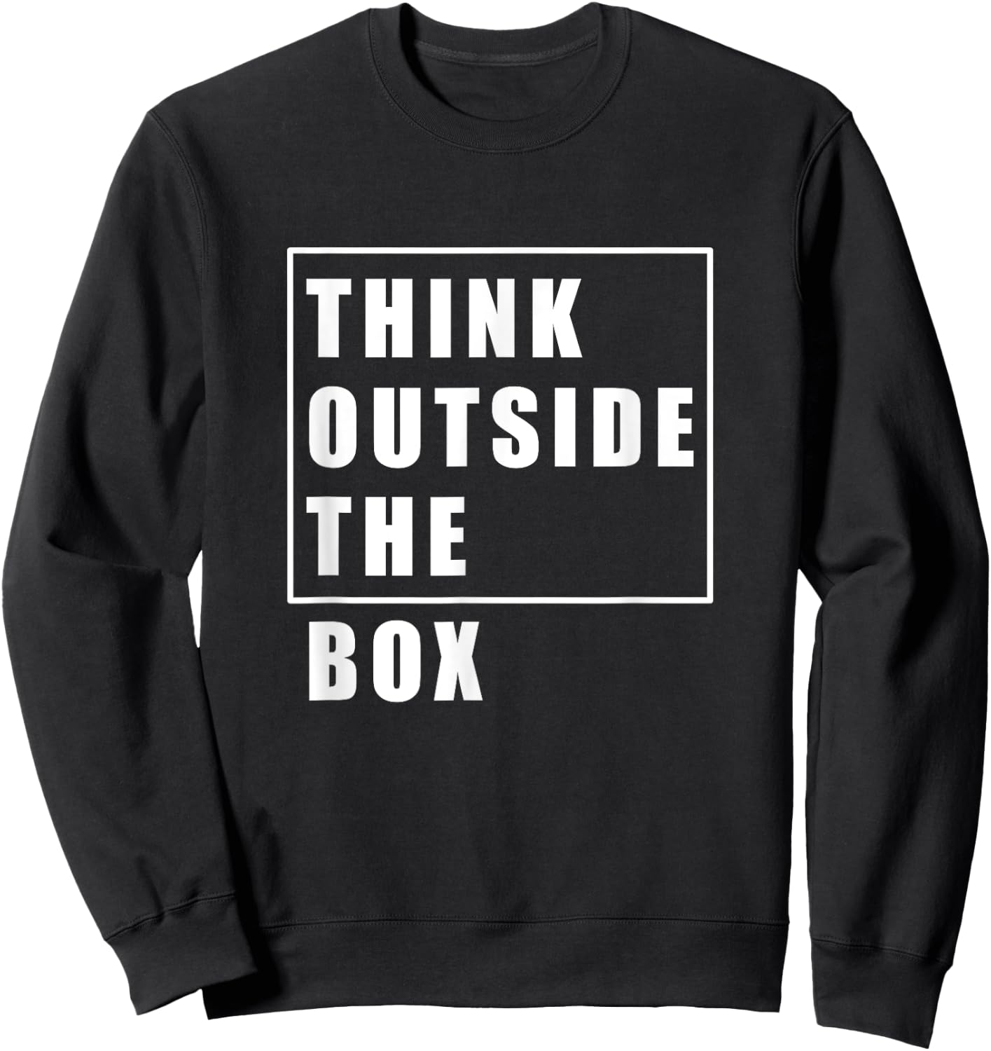 Think Outside The Box | Great Idea Sweatshirt - Sweatshirt | Black