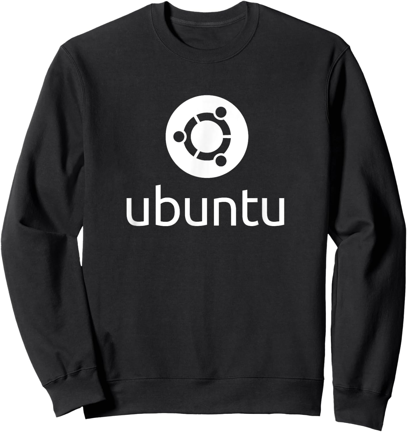 Ubuntu Linux lover with Logo OpenSource Os Sweatshirt - Sweatshirt | Black