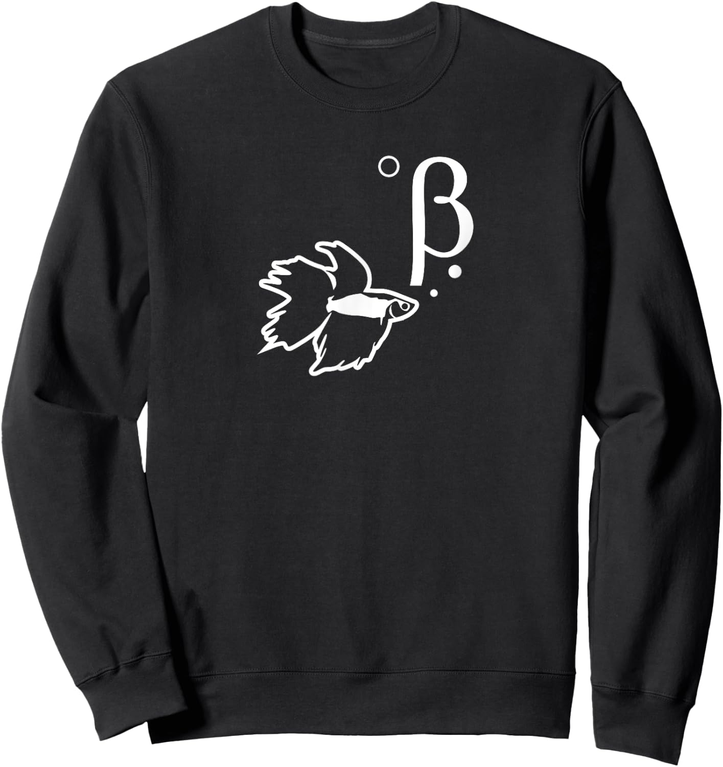 Betta Fish Beta Shirt, Funny Cute Pet Owner Gift Sweatshirt - Sweatshirt | Black