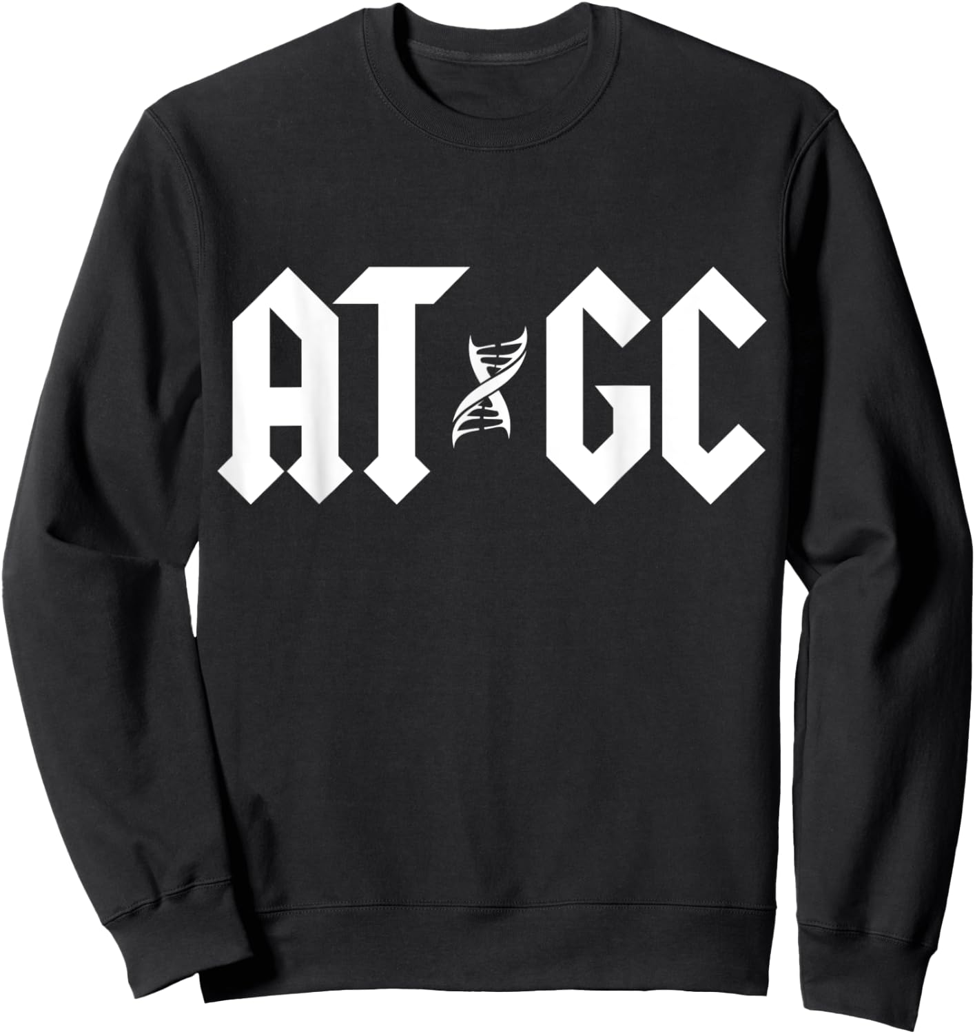 Funny Science Teacher ATGC DNA Sweatshirt - Sweatshirt | Black