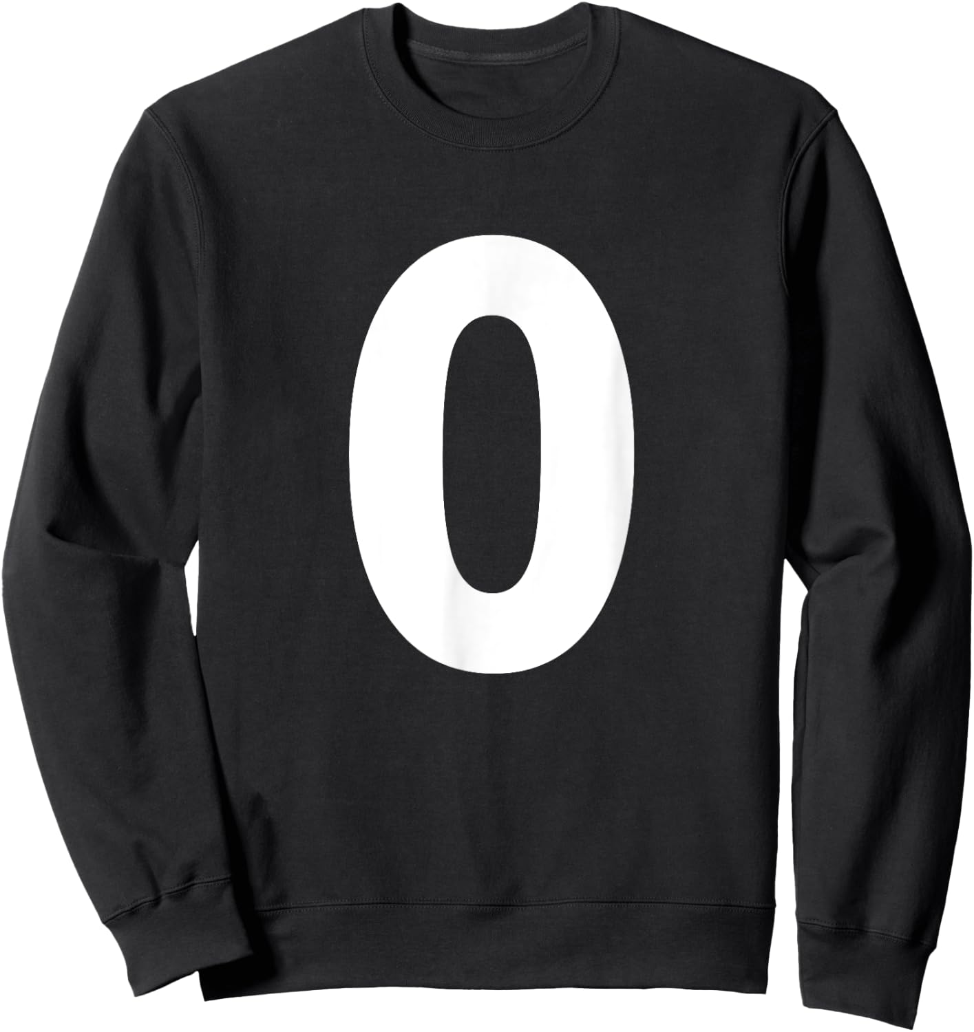 Numeral Number 0 Zero Shirt Sweatshirt - Sweatshirt | Black