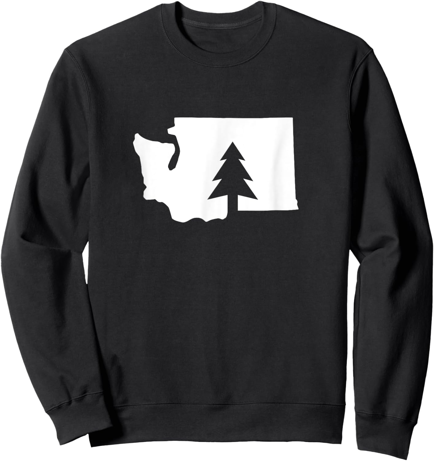 Washington State Tree PNW Sweatshirt - Sweatshirt | Black