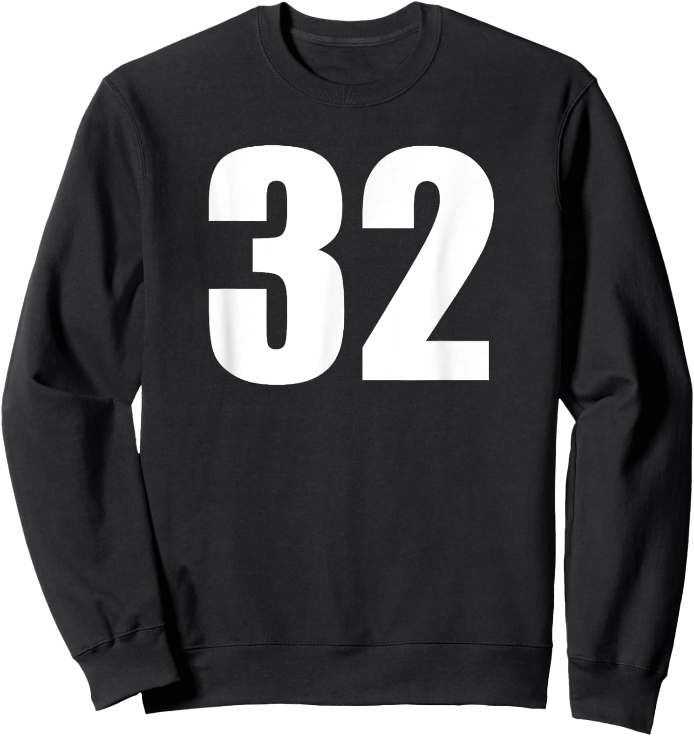 Sports Number 32 Baseball Football Soccer Basketball Shirt Sweatshirt - Sweatshirt | Black