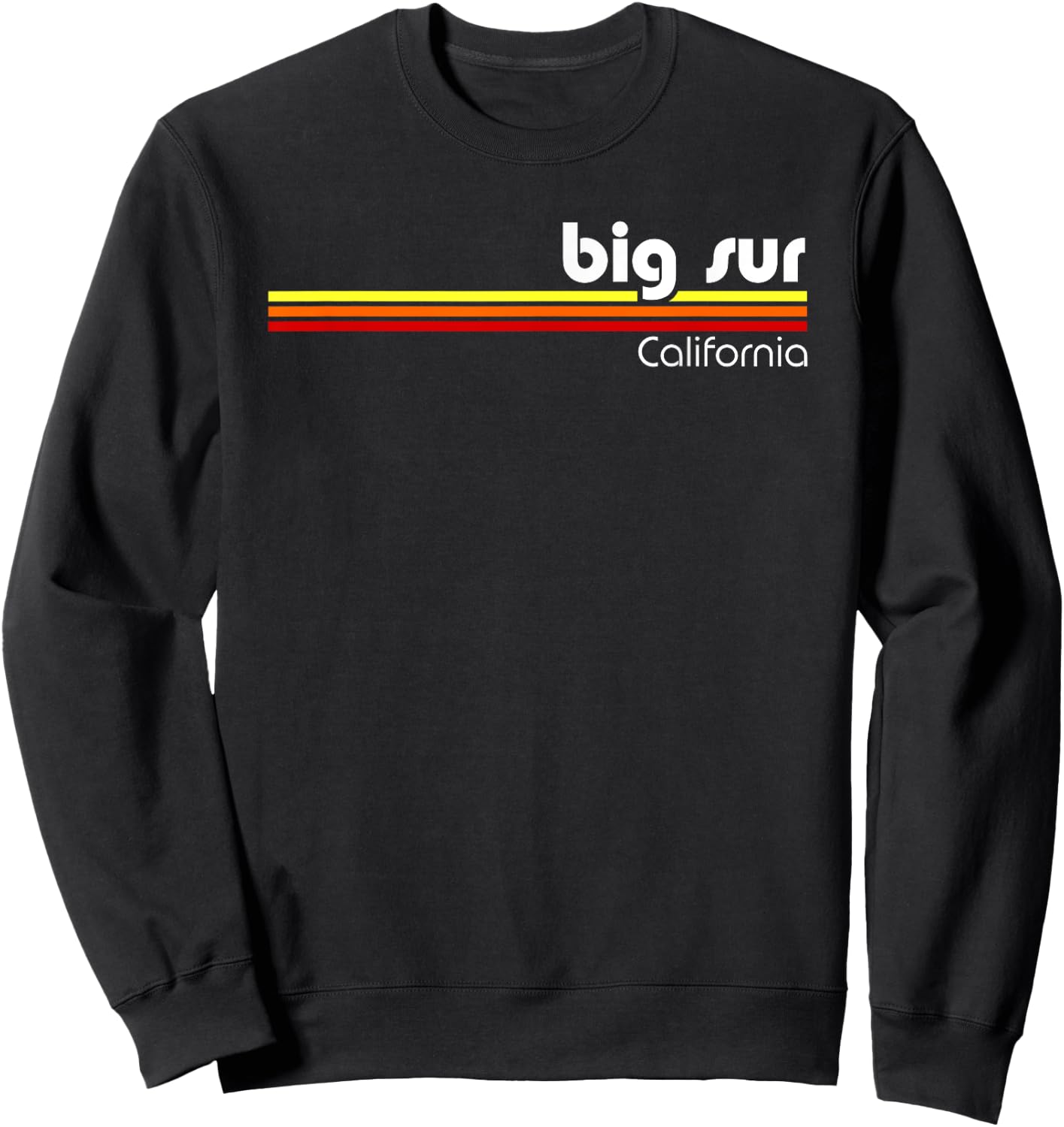 Big Sur California Retro Sweatshirt - Sweatshirt | Black