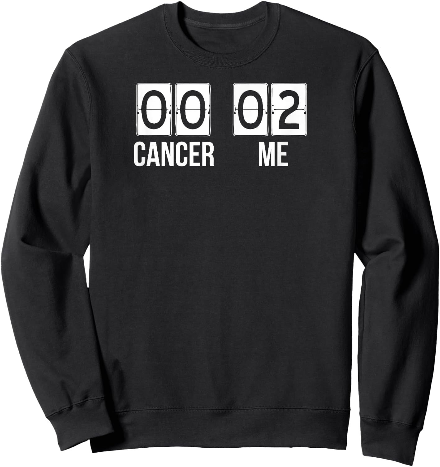 TWO TIME Cancer Survivor SCOREBOARD men women kids Sweatshirt - Sweatshirt | Black