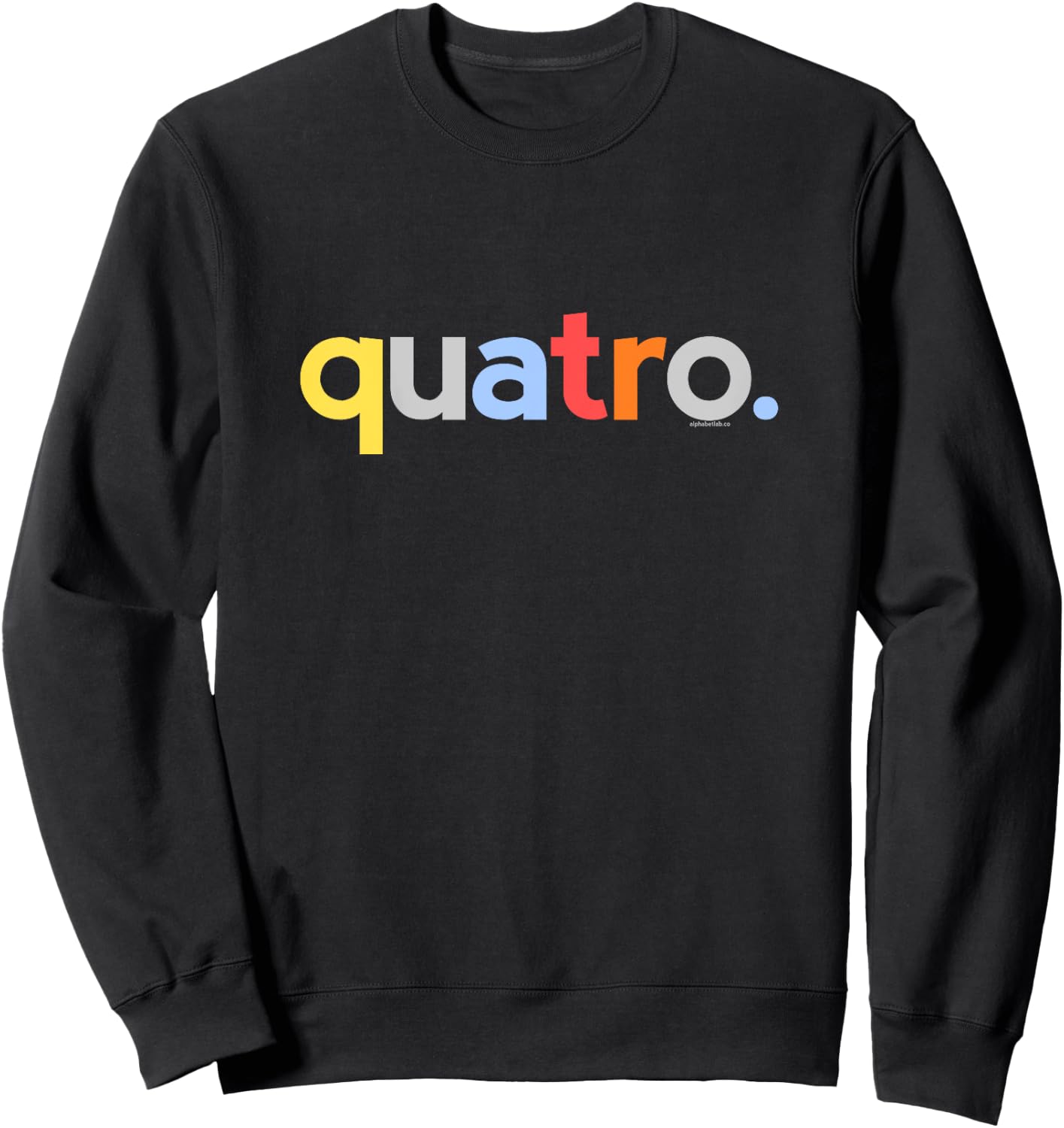 Kids 4th Birthday Shirt Boy 4 Four Quatro | Portuguese Garoto Sweatshirt - Sweatshirt | Black
