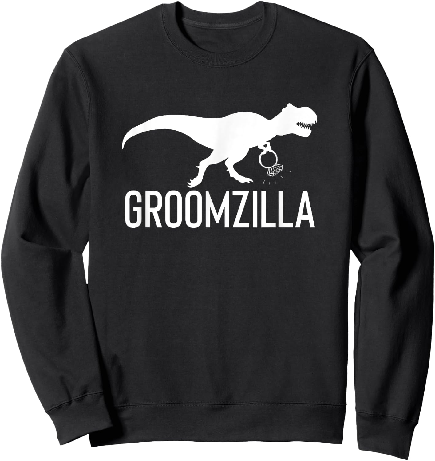 Groomzilla Funny Groom Wedding Gift Husband Sweatshirt - Sweatshirt | Black