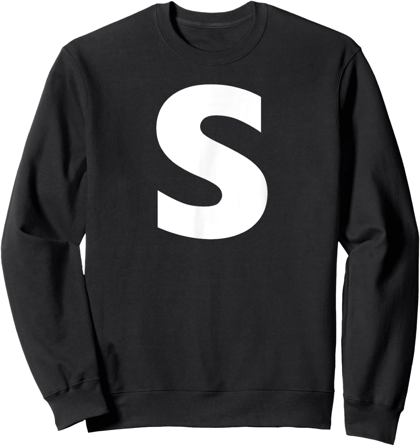 White "S" on Blue for Simon Halloween Costume Sweatshirt - Sweatshirt | Black