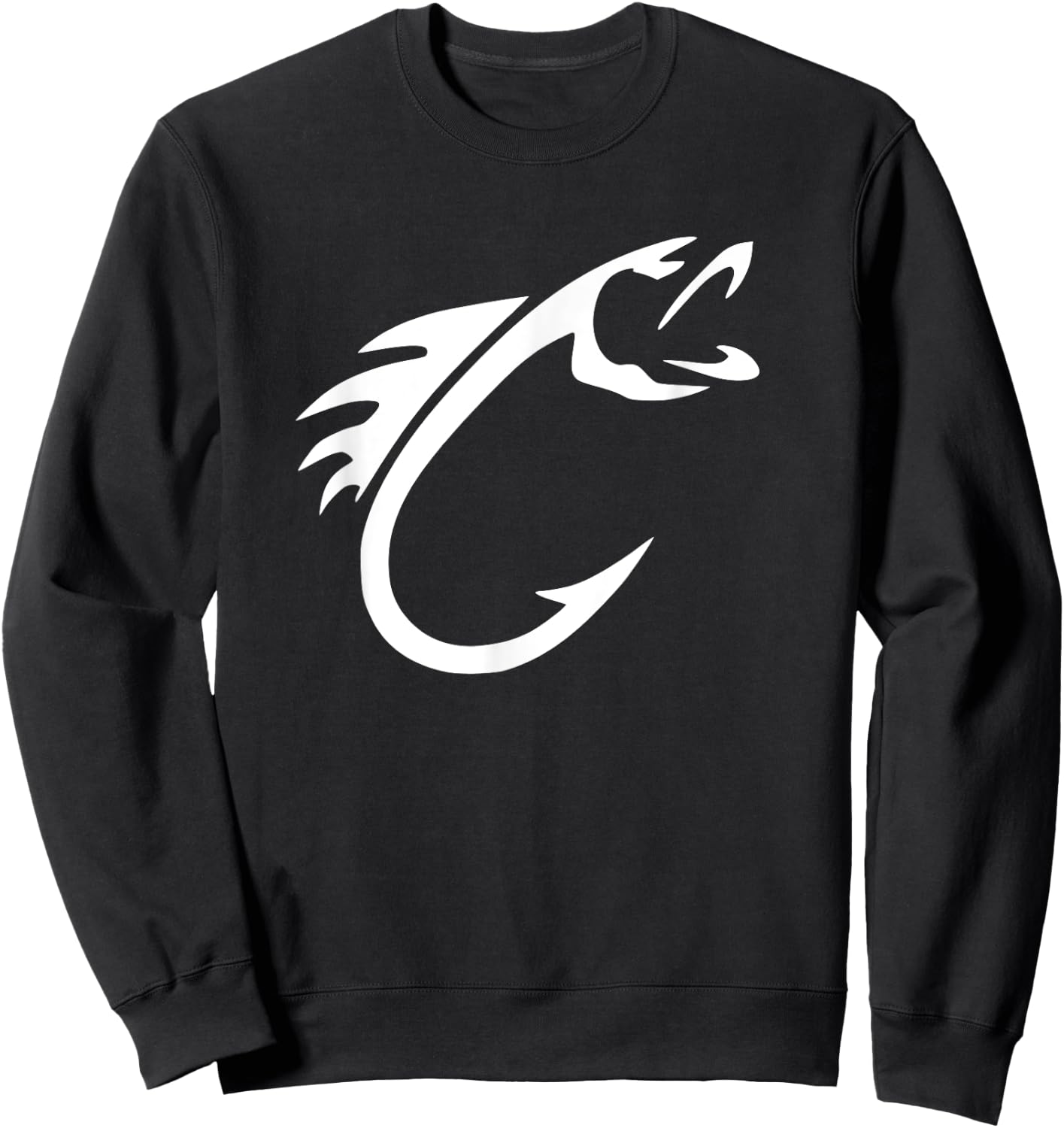Fish Hook - Reel Life Fishing Sweatshirt - Sweatshirt | Black