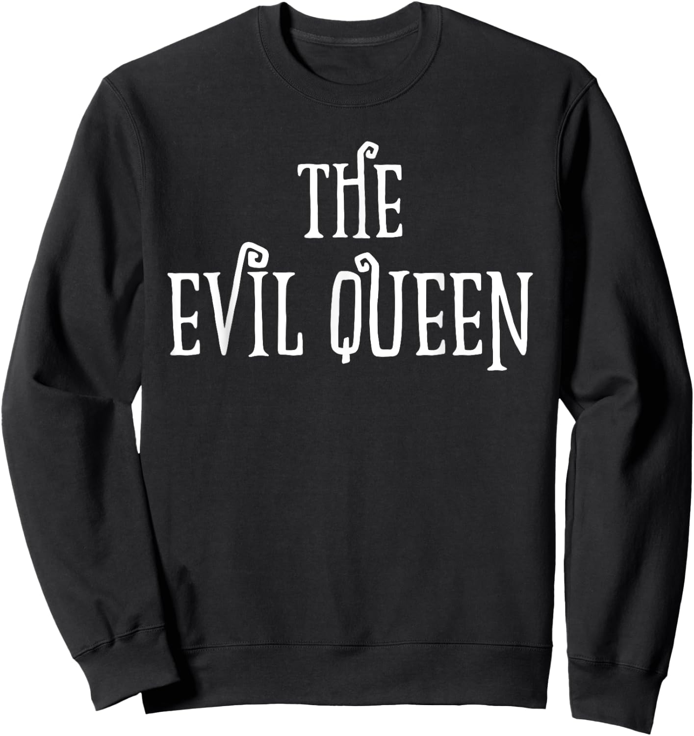 Evil Queen for Mother Matching Family Halloween Costume Sweatshirt - Sweatshirt | Black