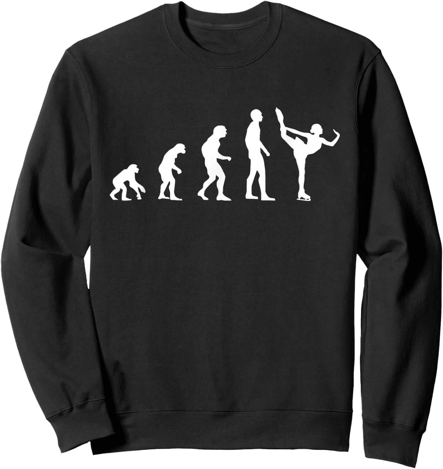 Figure Skating Evolution Sweatshirt - Sweatshirt | Black