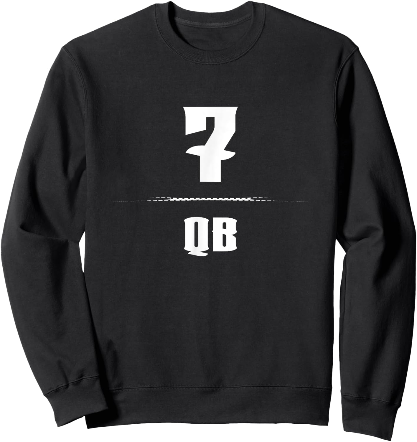 Quarterback Number 7 Football Training Camp Sweatshirt - Sweatshirt | Black