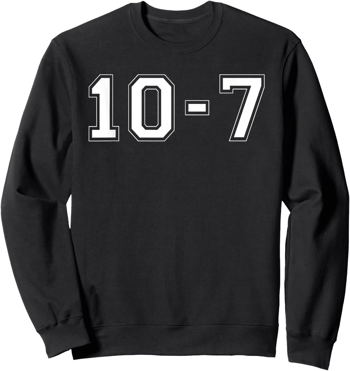 Ten Seven Police Code Out Of Service Sweatshirt - Sweatshirt | Black
