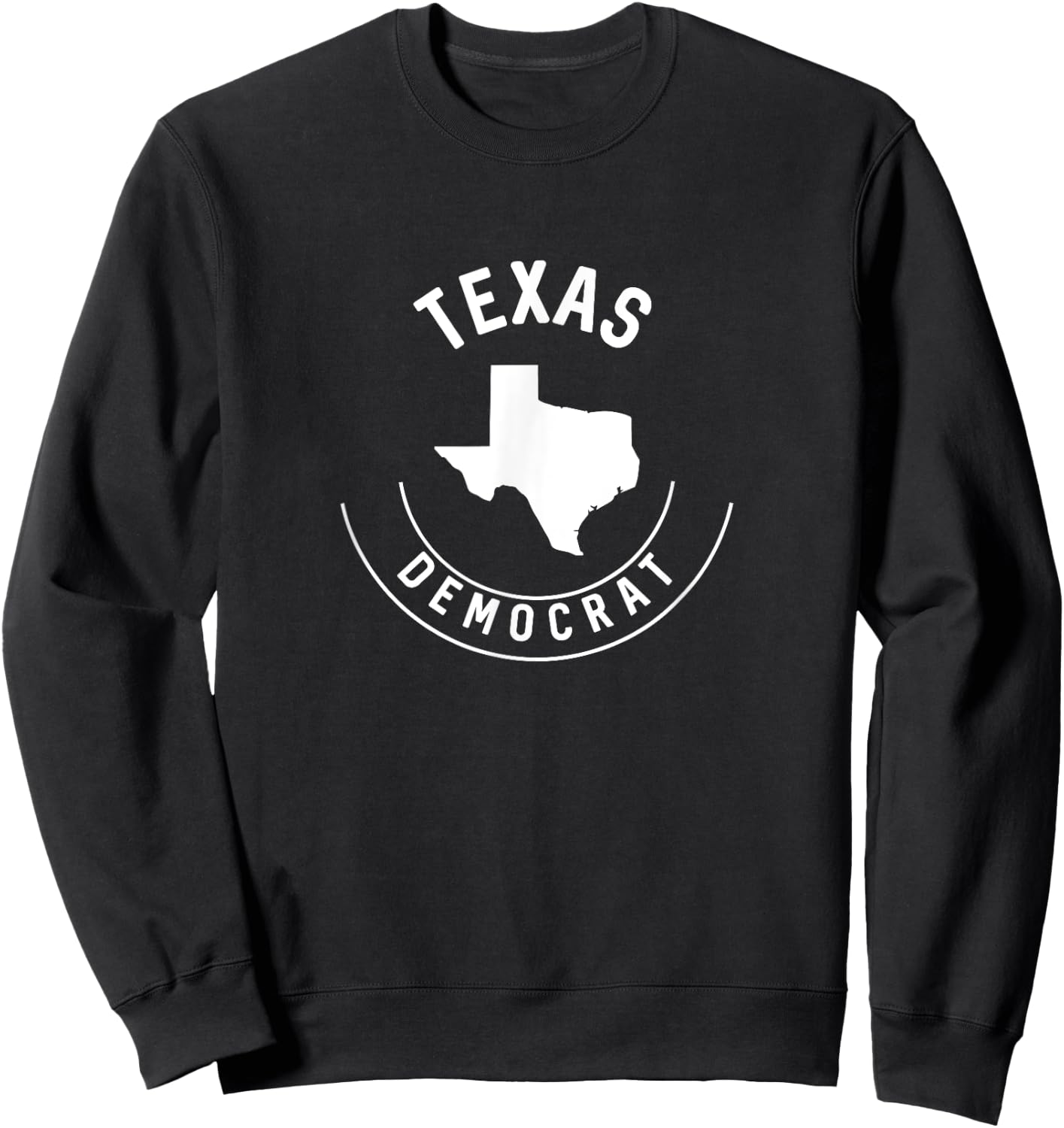 Texas Democrat Unique Vintage Stamp Design Sweatshirt - Sweatshirt | Black