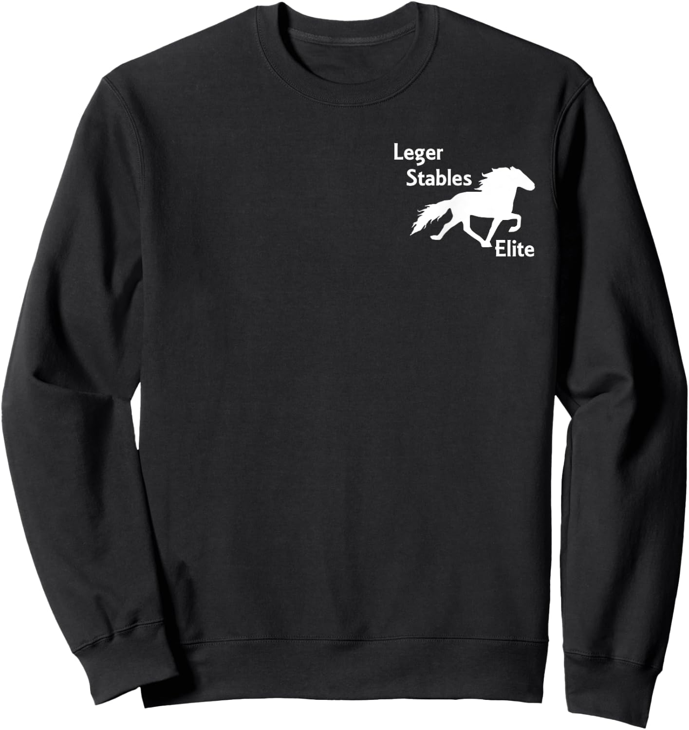 Leger Stables Elite Speed Racking Horse Logo Shirt Sweatshirt - Sweatshirt | Black