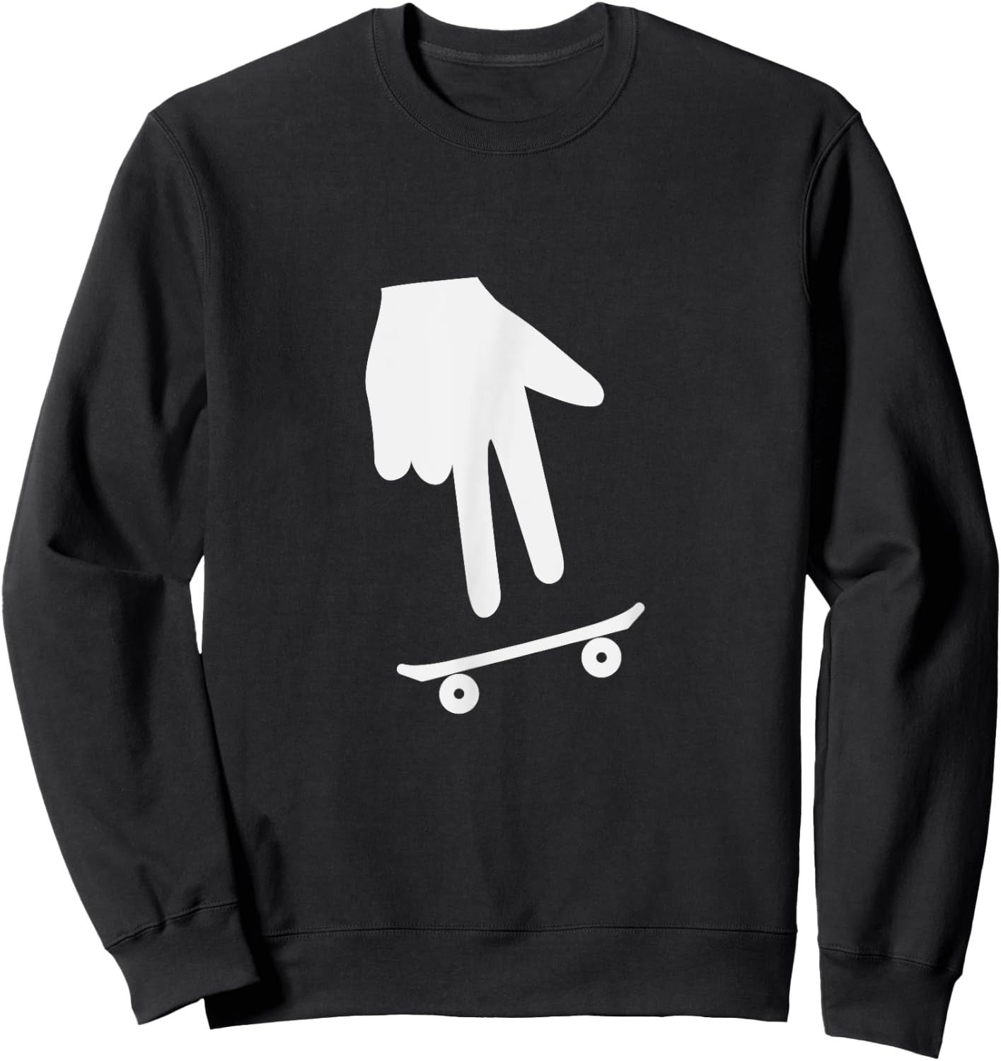 Finger-Skateboarding Shirt Fingerboard Sweatshirt - Sweatshirt | Black