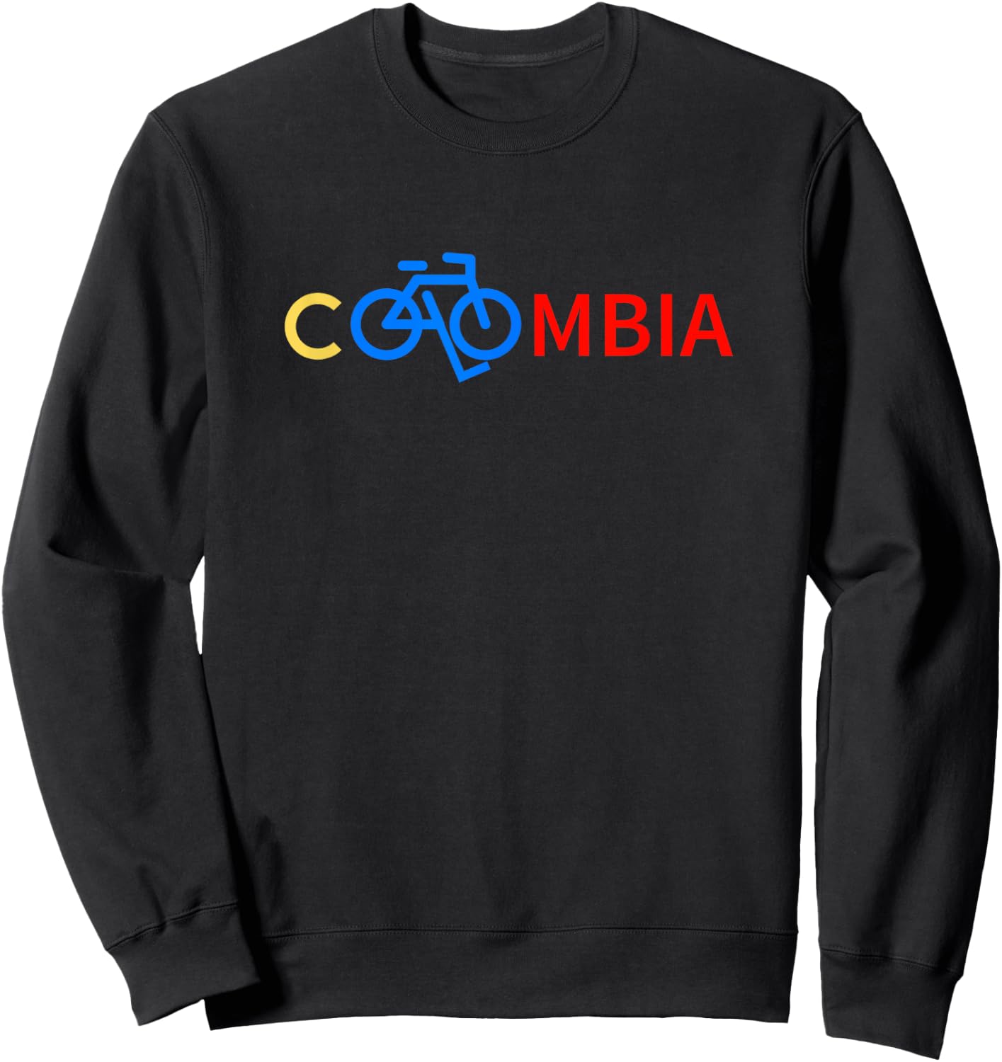 Colombia Cycling And Biking Shirt Bike Letaras Pass Bicycle Sweatshirt - Sweatshirt | Black