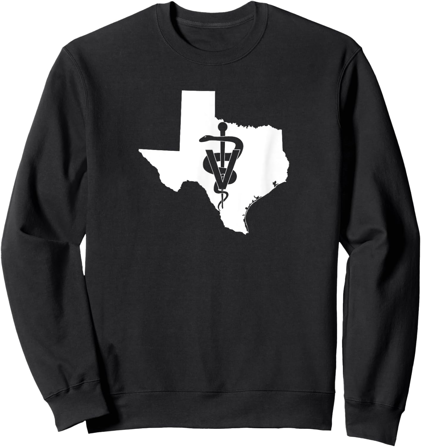 Texas Veterinary Medicine Vet Tech Clinic Sweatshirt - Sweatshirt | Black