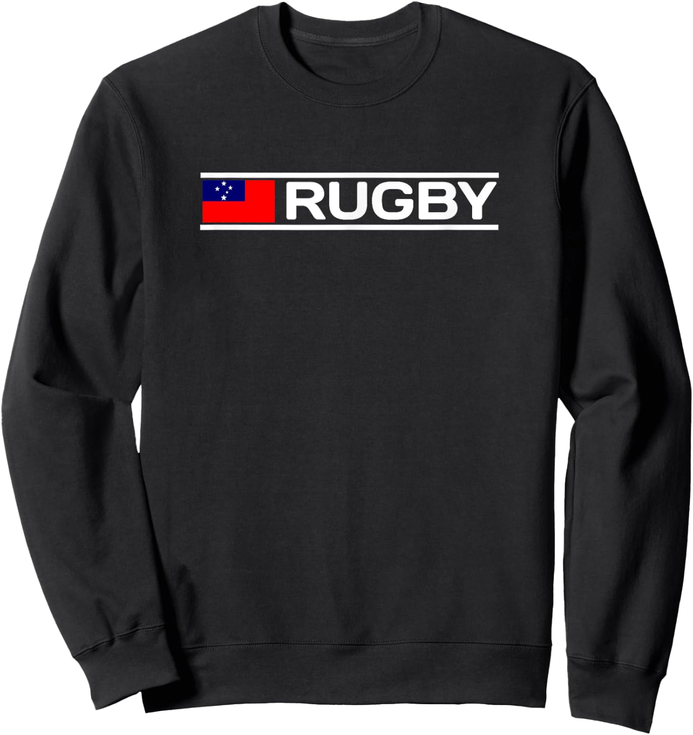 Samoa Flag Rugby Sweatshirt - Sweatshirt | Black