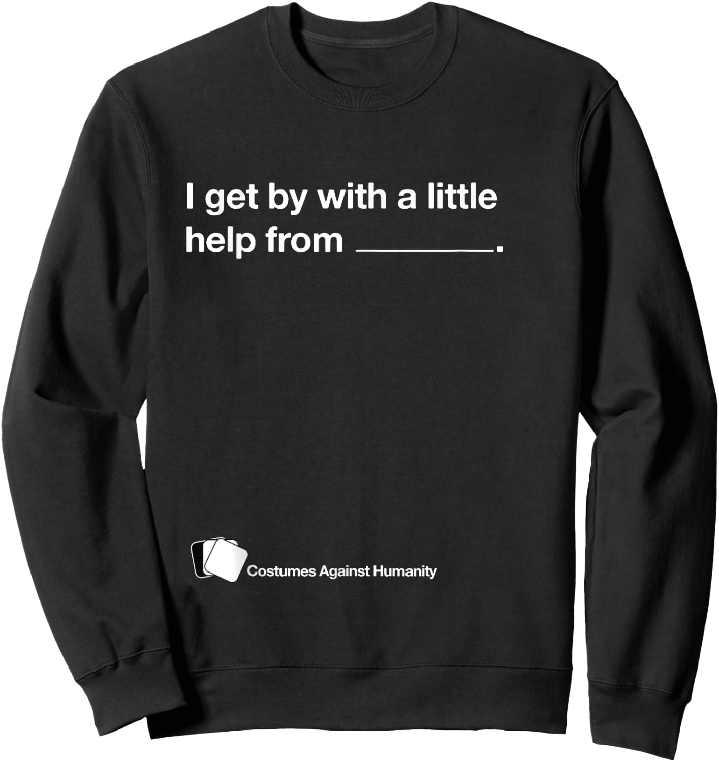 Funny Halloween Against Humanity Group & Couple Costume Sweatshirt - Sweatshirt | Black